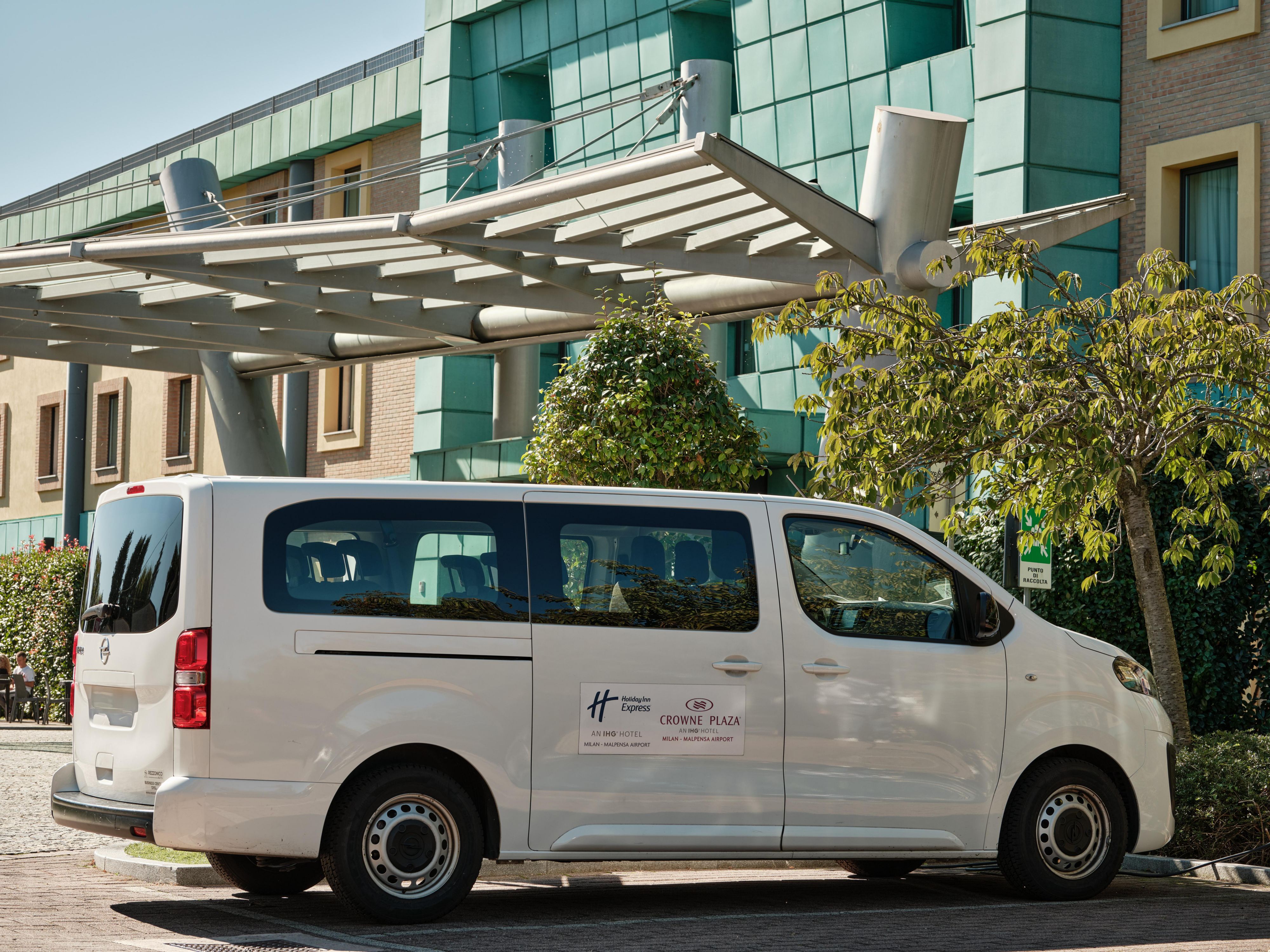 Hotel airport shuttle available from both terminals. On request and upon daily availability. From 1st January 2026 on charge. Call reception to organize transfers: 0039 0331 21161. Bus stop at Terminal 1: arrivals floor, EXIT DOOR N° 10. Bus stop at Terminal 2: departures area, next to BANK BPM.