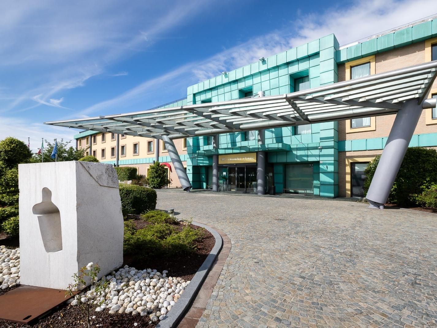 From Malpensa Airport, it is possible to get to our hotel Crowne Plaza by taxi (Terminal 1, arrivals floor, gate n° 6) or by MXP airport free bus service: take bus connection between Terminals 1 and 2 and get off at Case Nuove bus stop, the hotel is located at 700-meter walking distance.