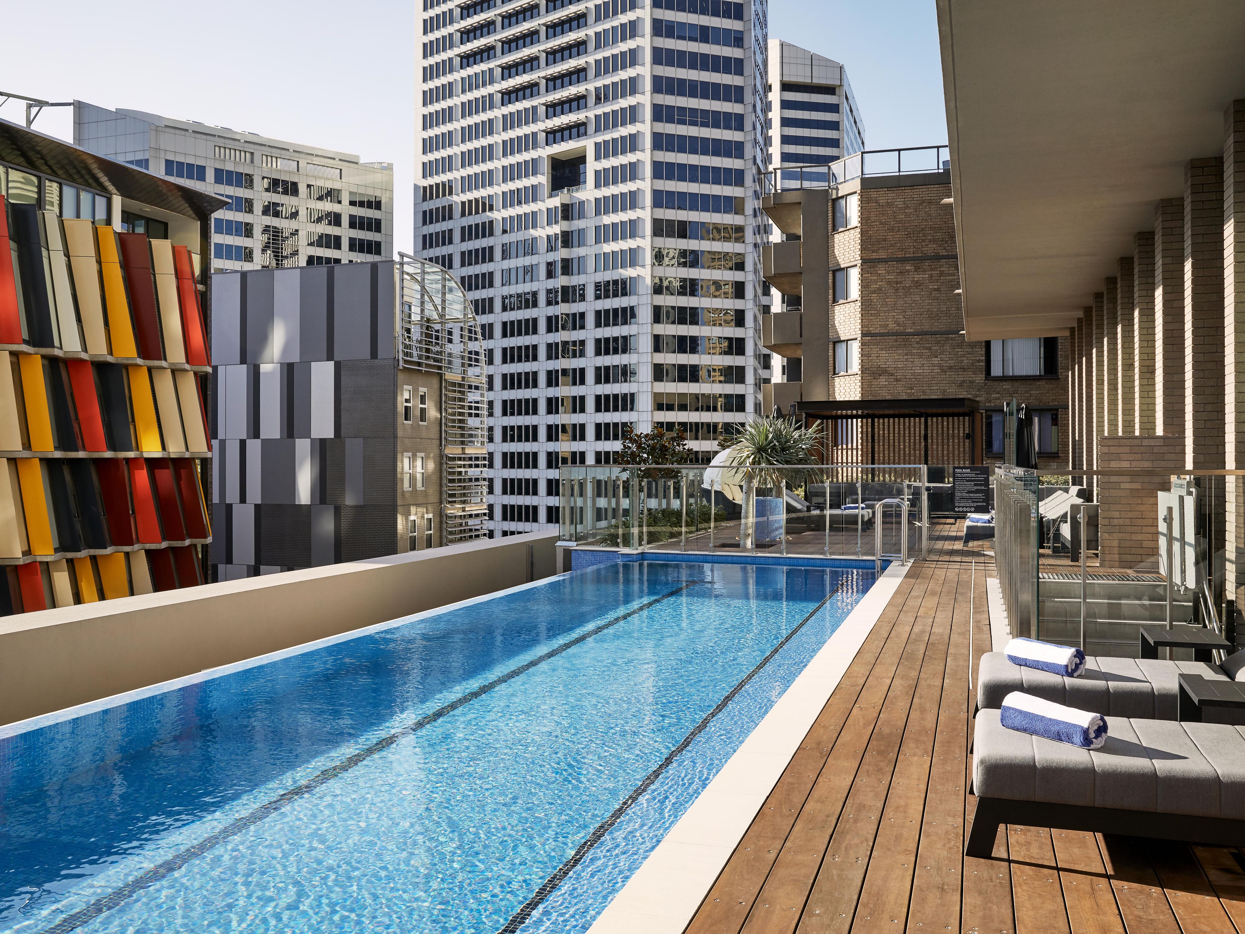 Rooftop Heated Infinity Pool with City Views 