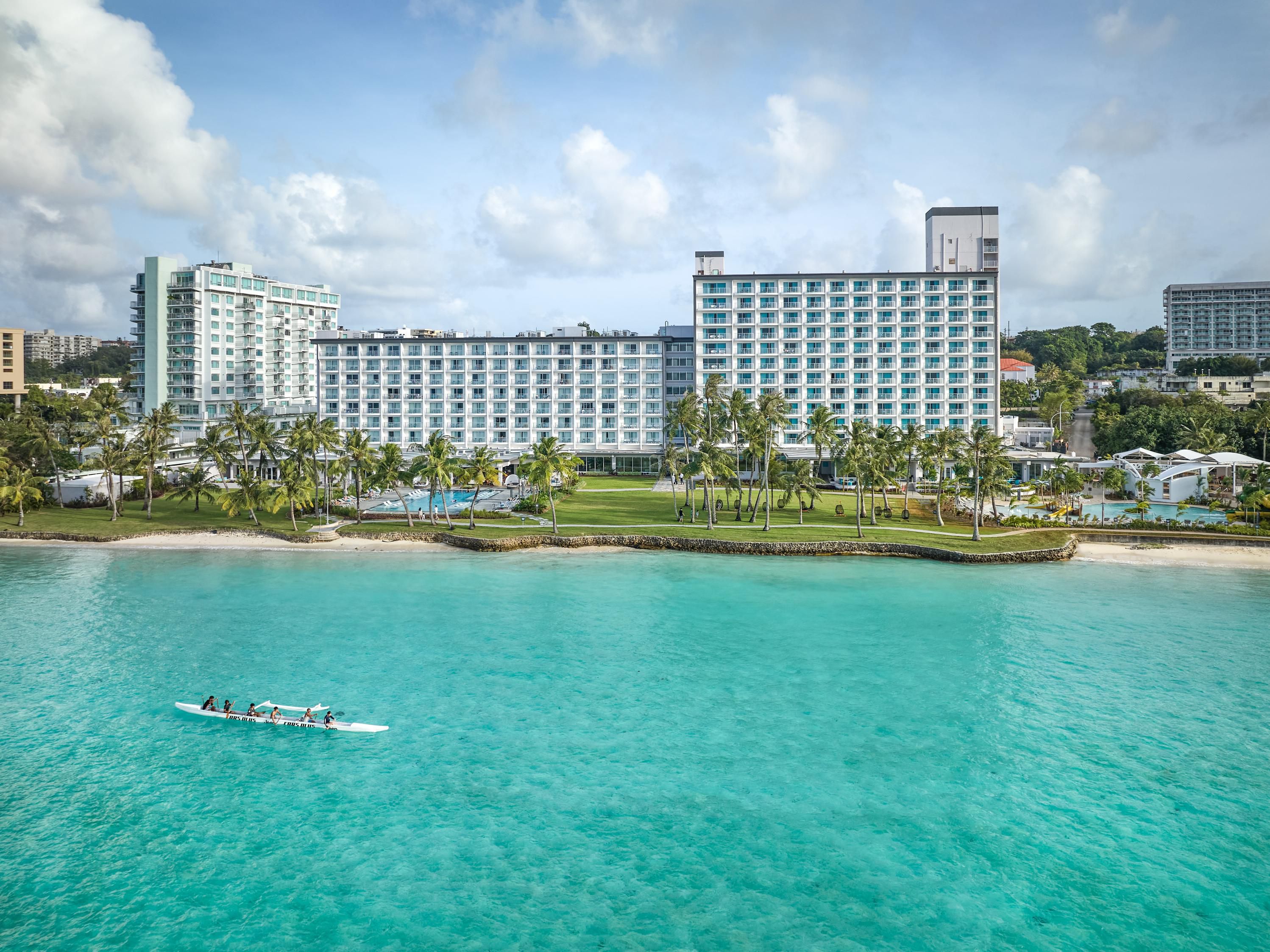 Set on the pristine white sandy beaches of Tumon Bay