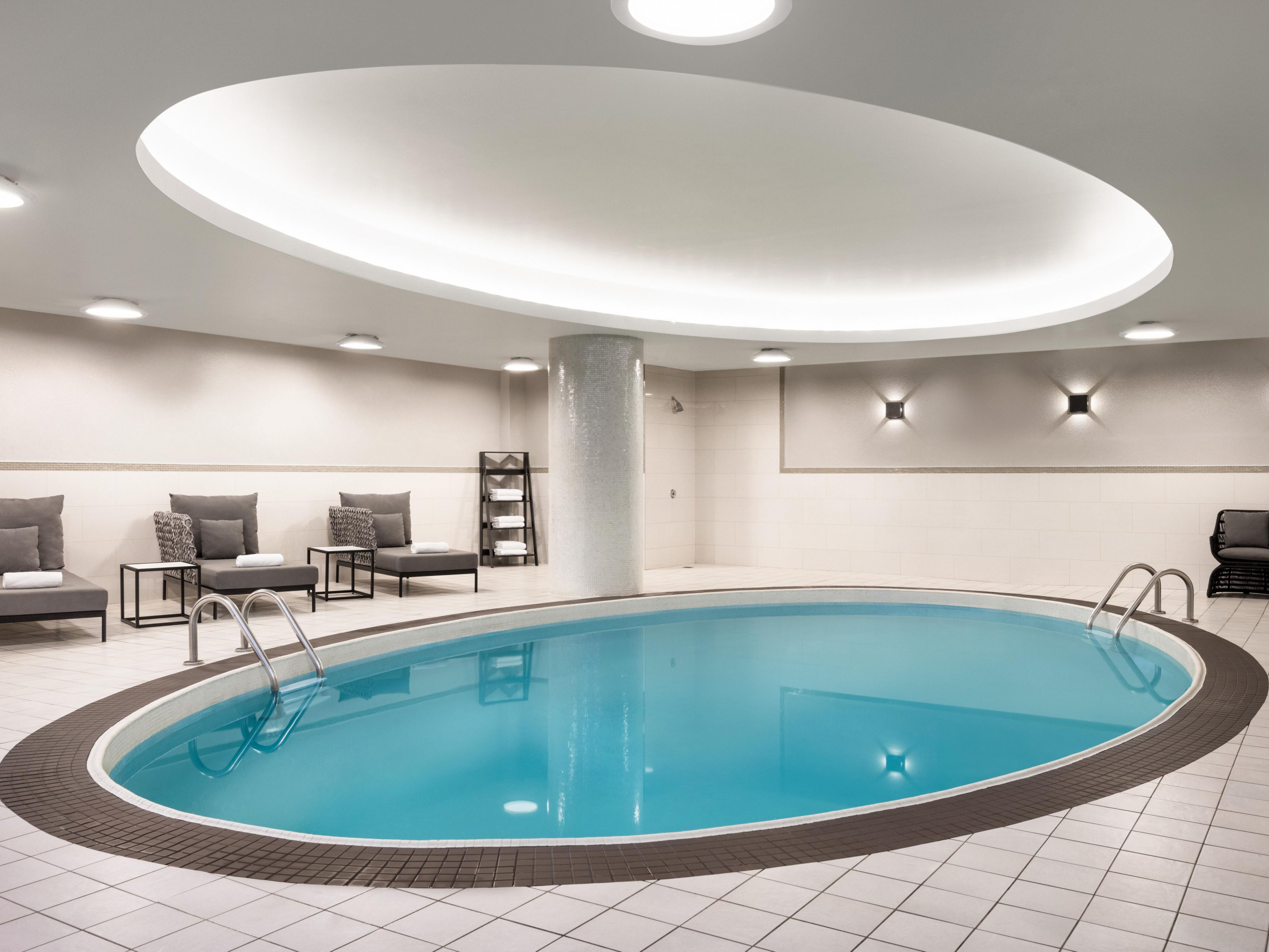 Take a dip! Our indoor swimming pool is open year round.