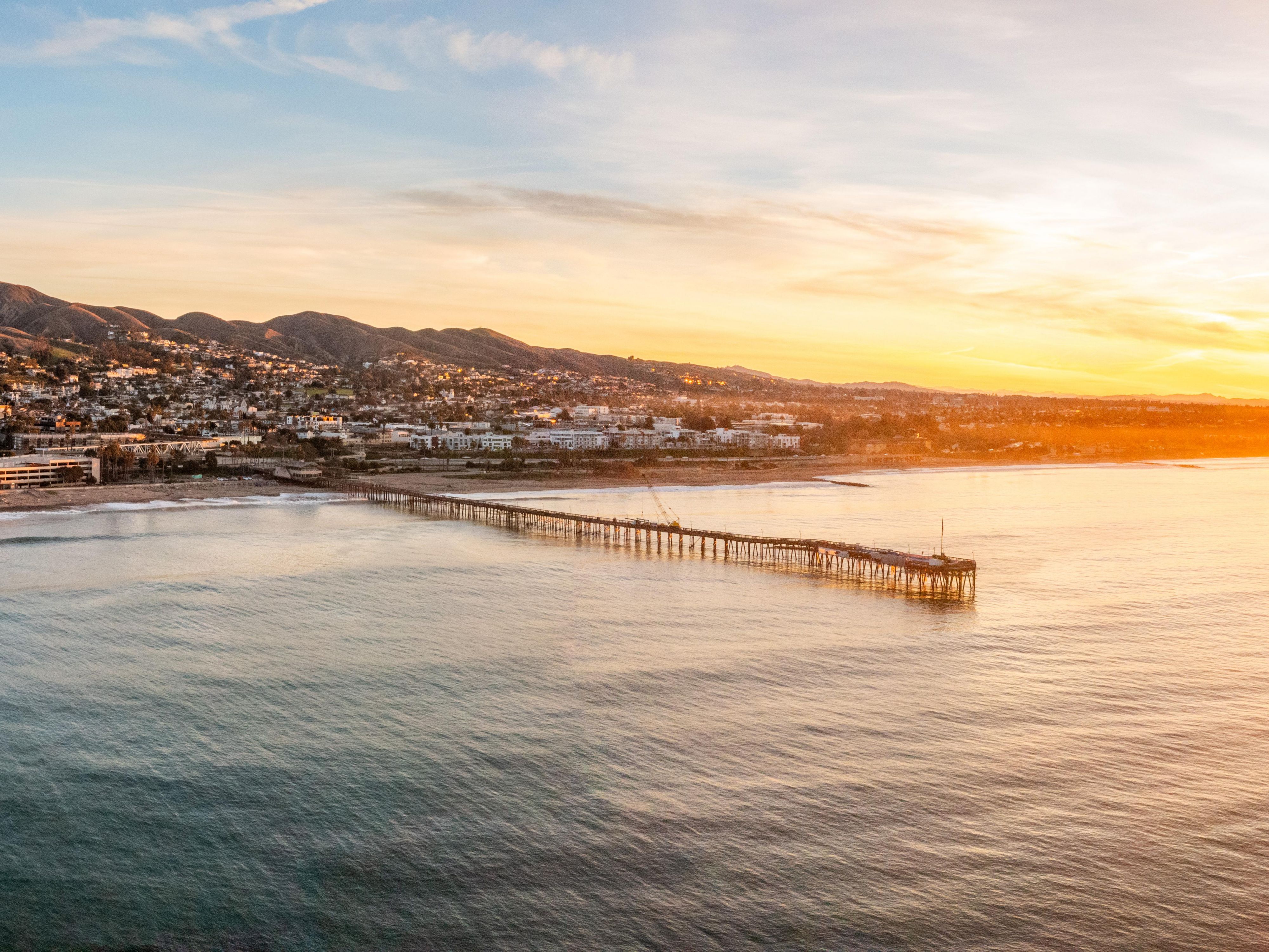 Enjoy a leisurely walk on the iconic Ventura Pier, offering panoramic ocean views and access to local shops and eateries. 