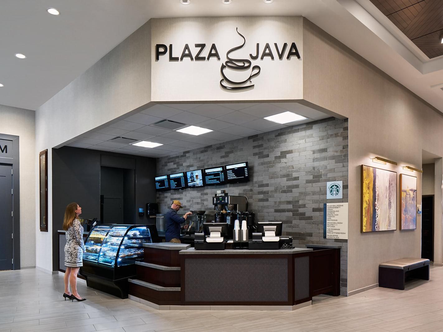 At Plaza Java, we offer a variety of Starbucks® beverages, along with convenient Grab & Go options for breakfast, and lunch. Whether you're in a rush or looking to relax, enjoy your selection in the comfort of your room or unwind in our inviting guest lounge.