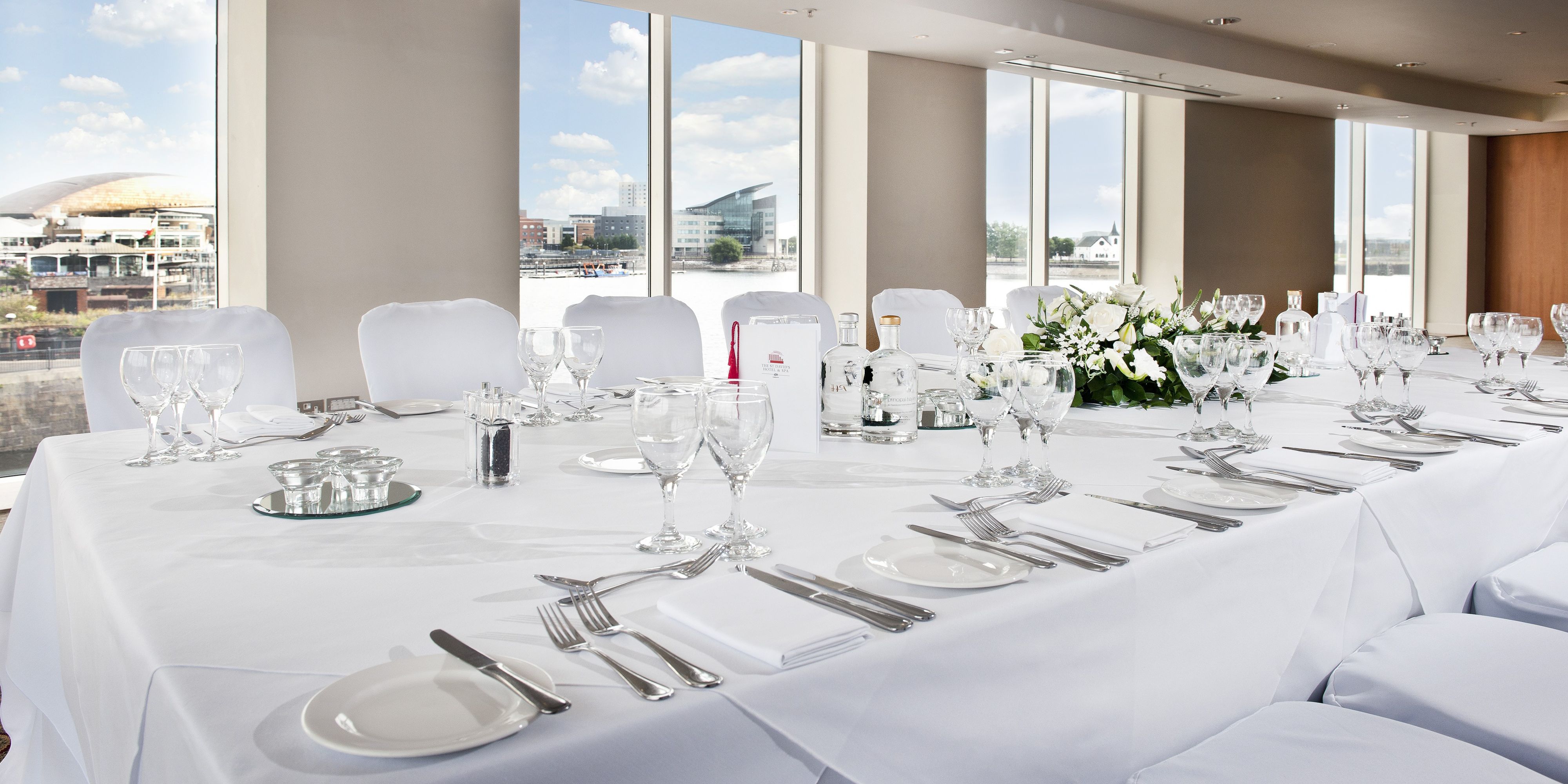 Table set up for a fancy event