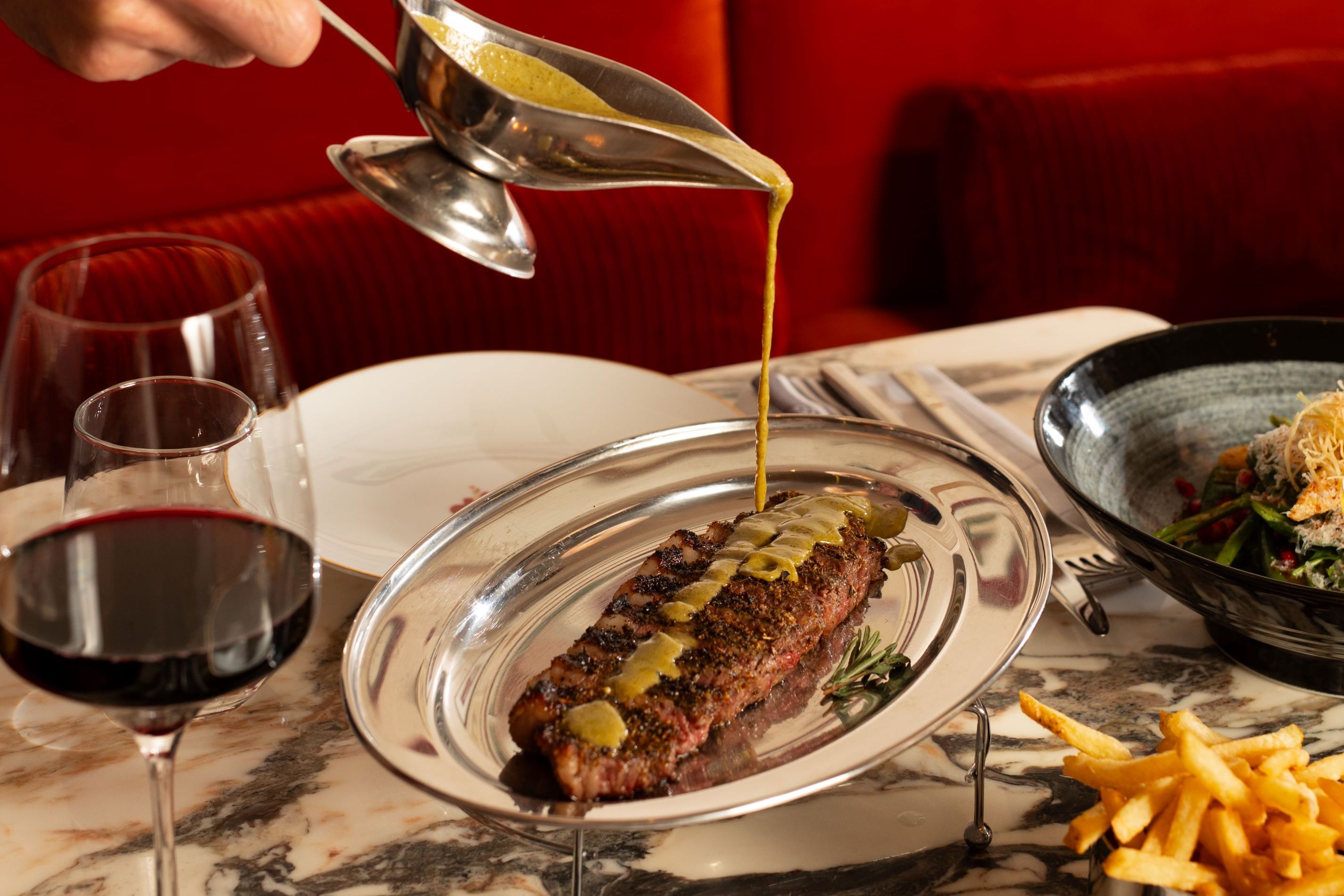 Luxury dining - steak dinner