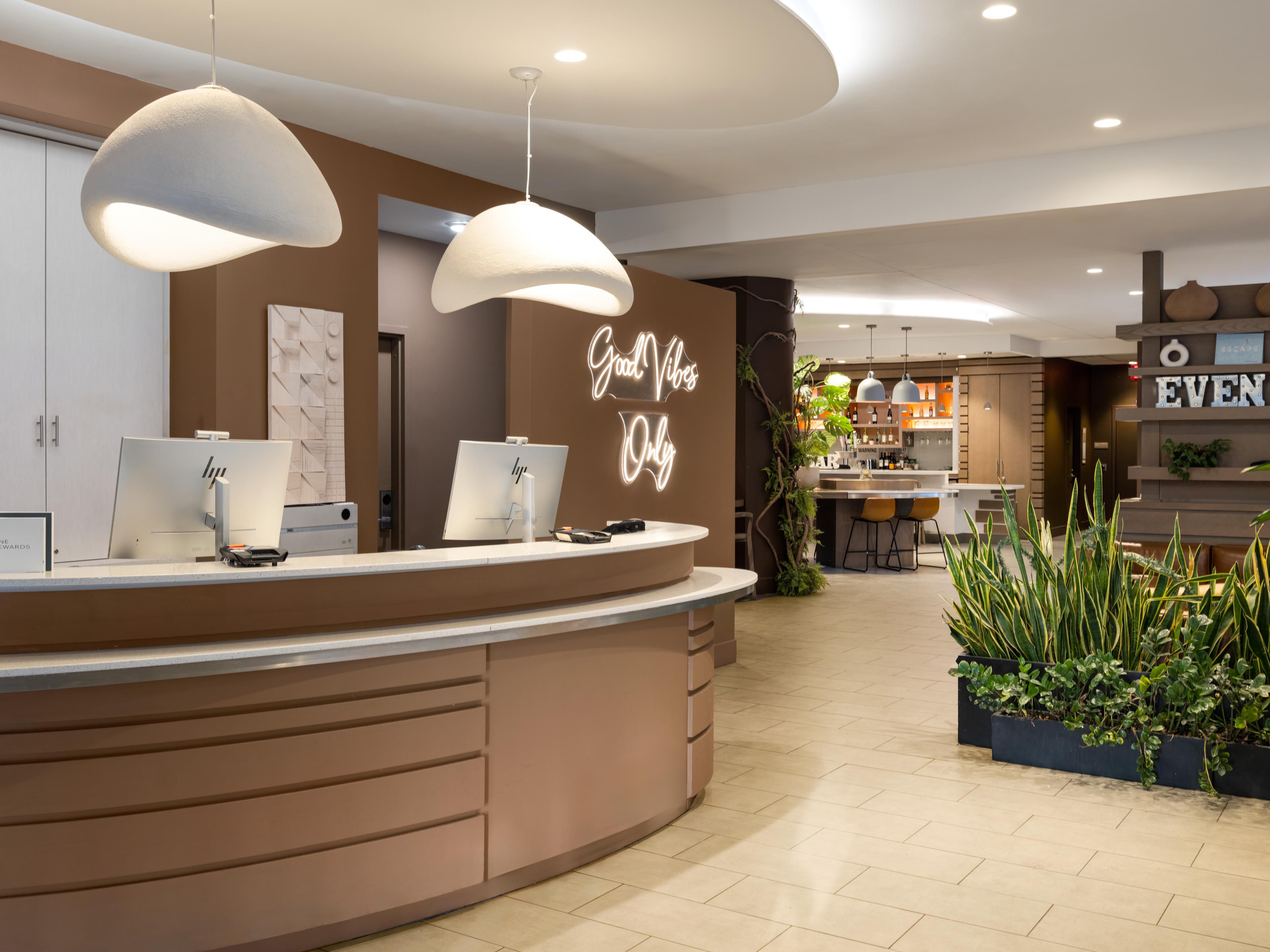 Modern front desk for a smooth Brooklyn arrival