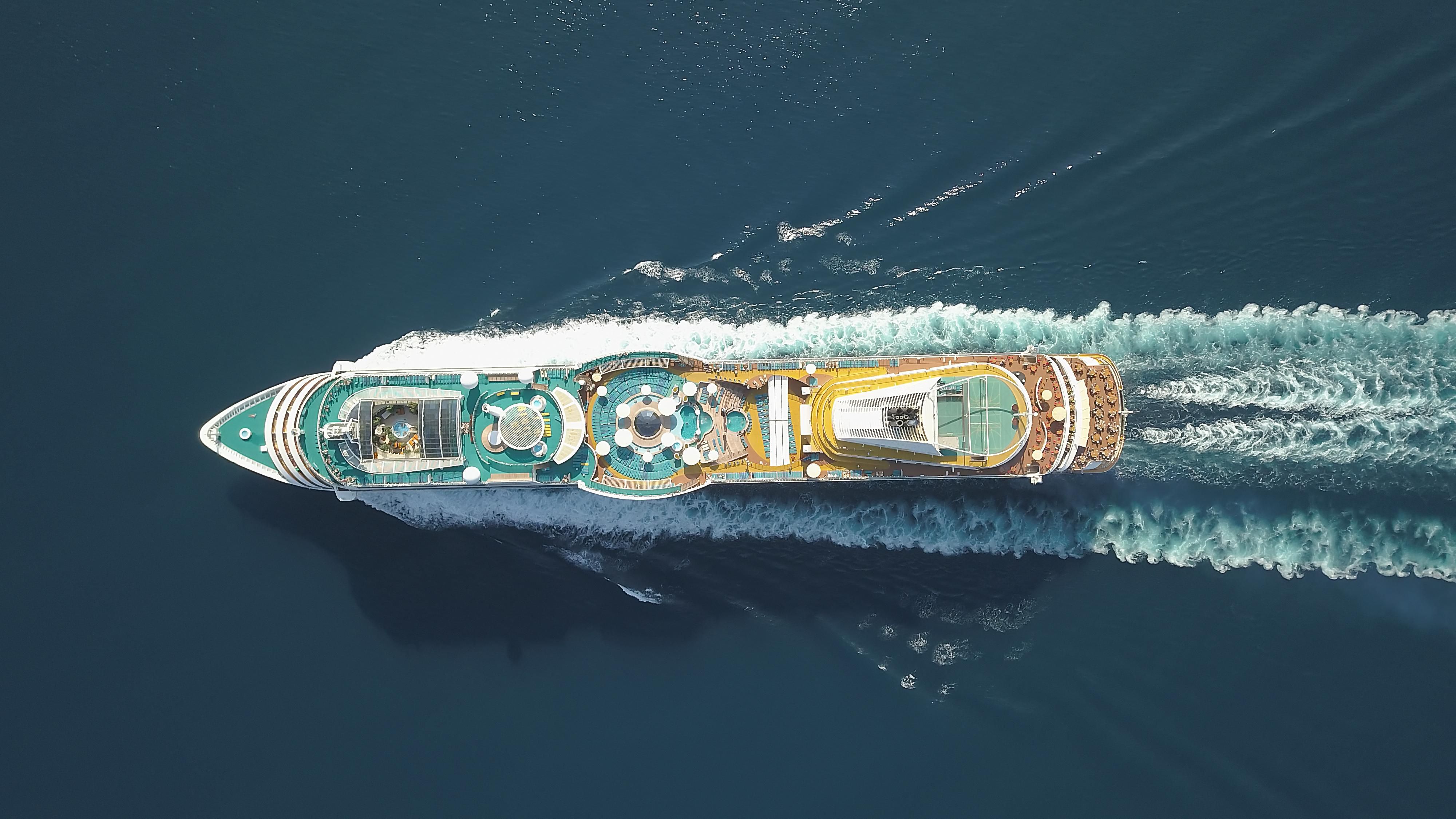 cruise ship in the ocean