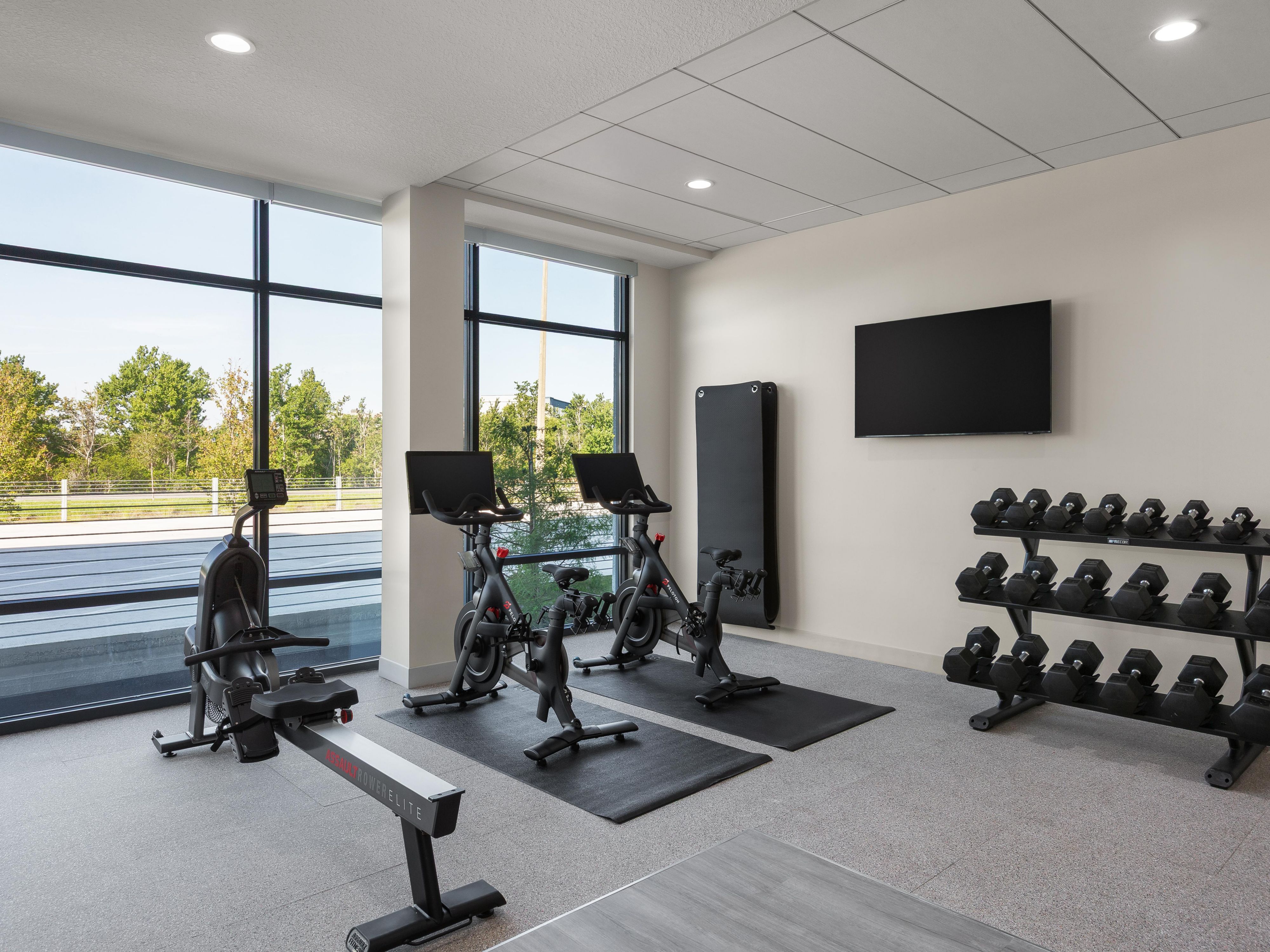 Work up a sweat in the Fitness Studio.