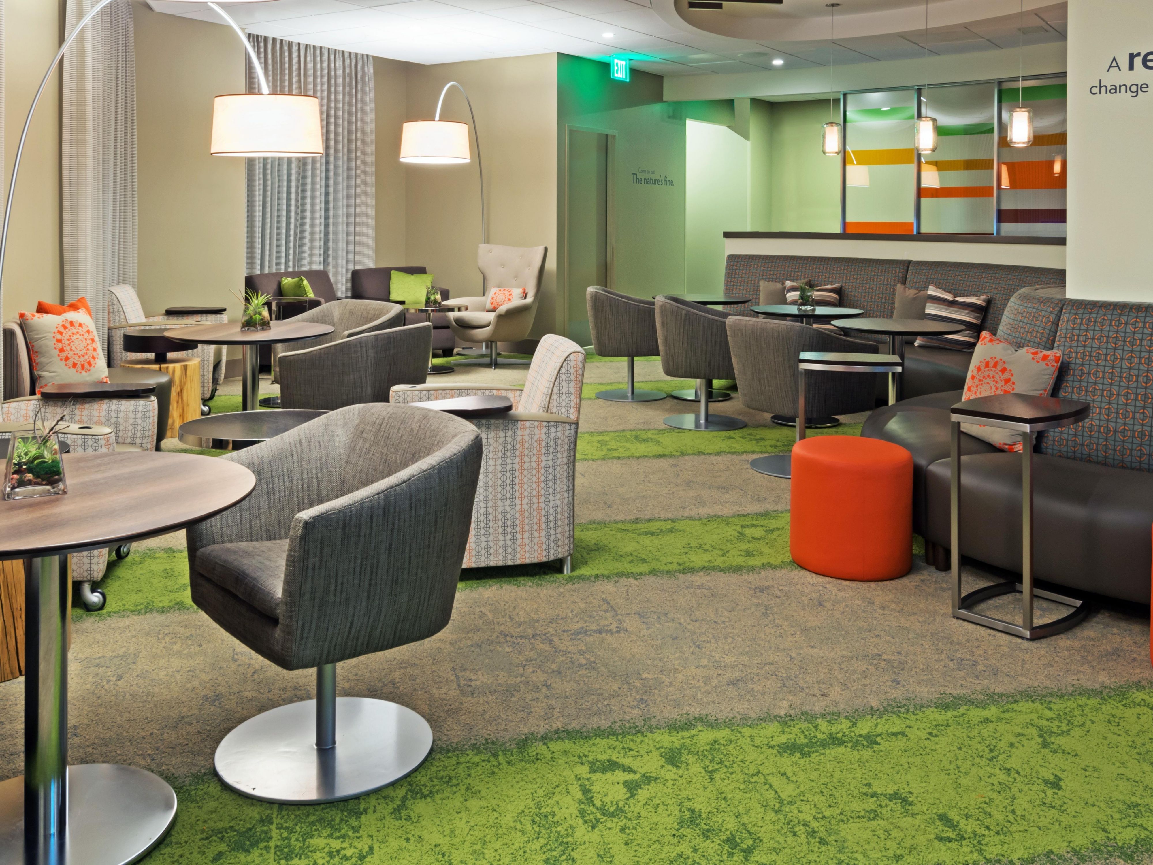 Relax in the welcoming social space at EVEN Hotel Rockville