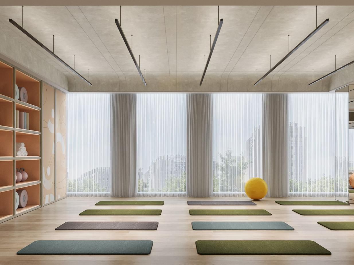 Yoga Studio in hotel second floor GYM center, will provide Yoga experience class to hotel guests