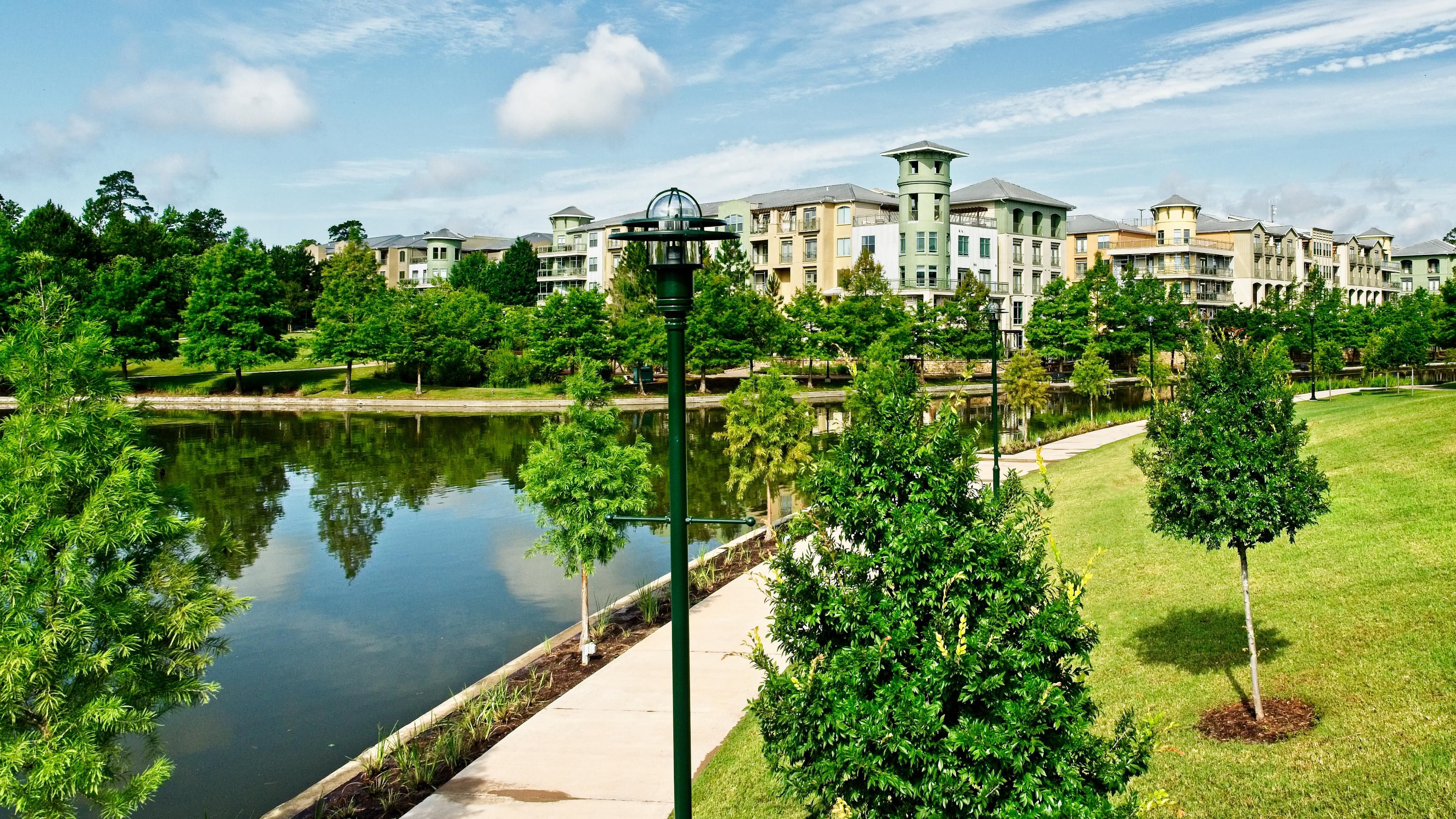 Apartments on a lake