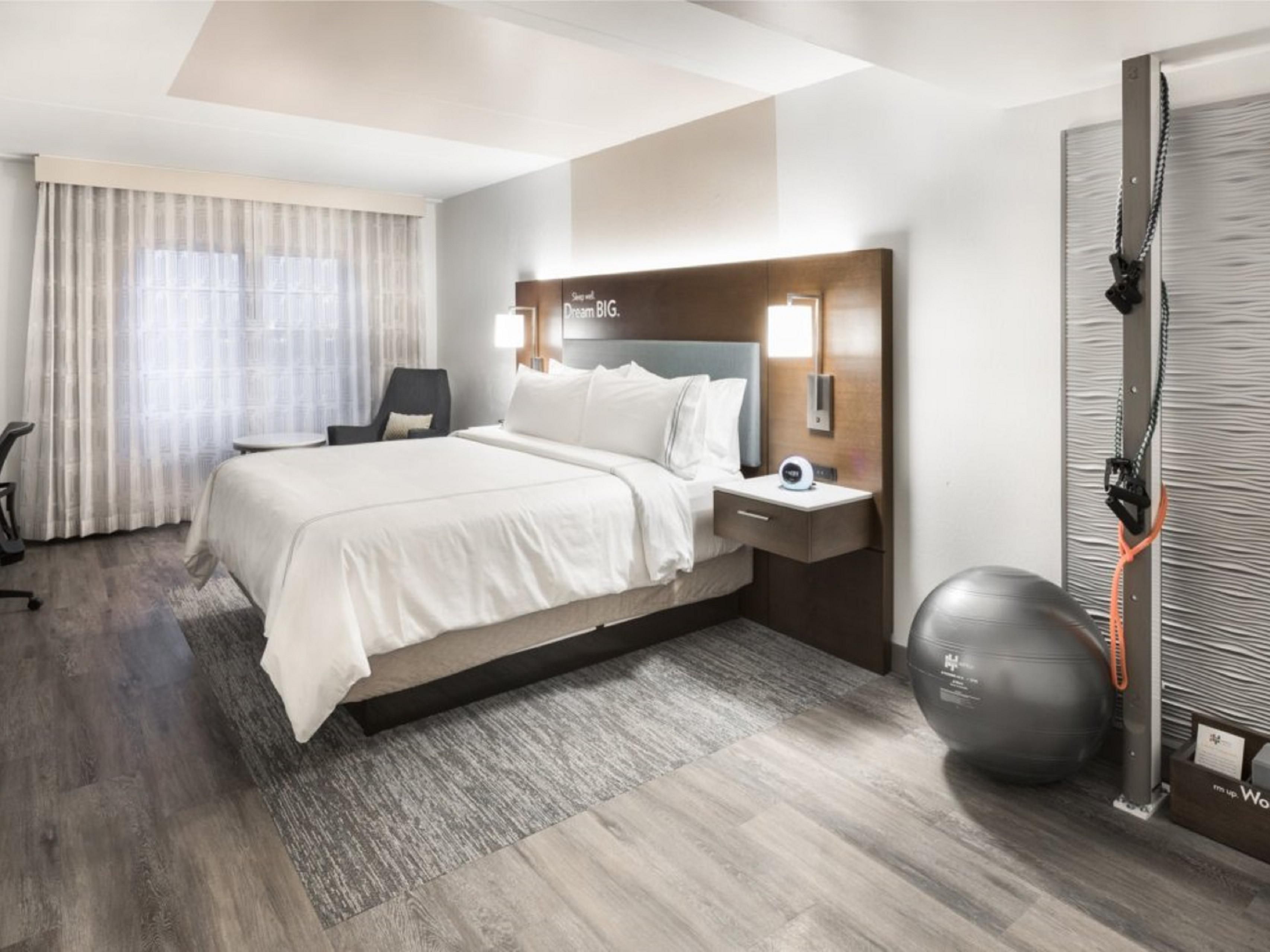 Keep Moving Your Way with choice of in-room fitness experience.