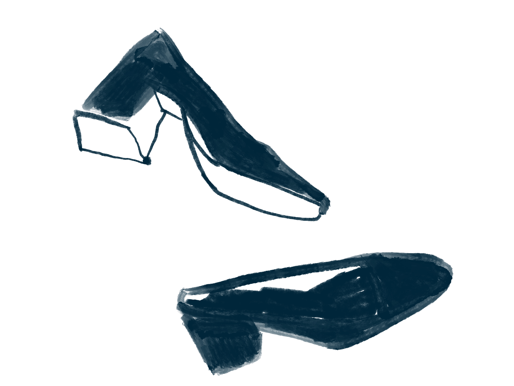 Hotel Indigo Woman shoes illustration