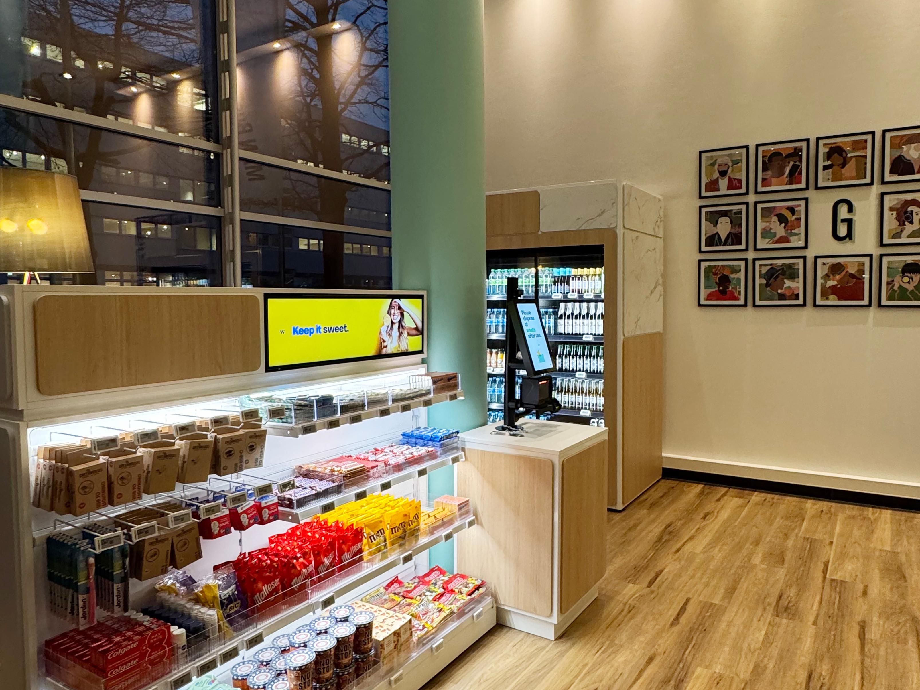 Find all you need in the Garner Shop: snacks, drinks, & essentials