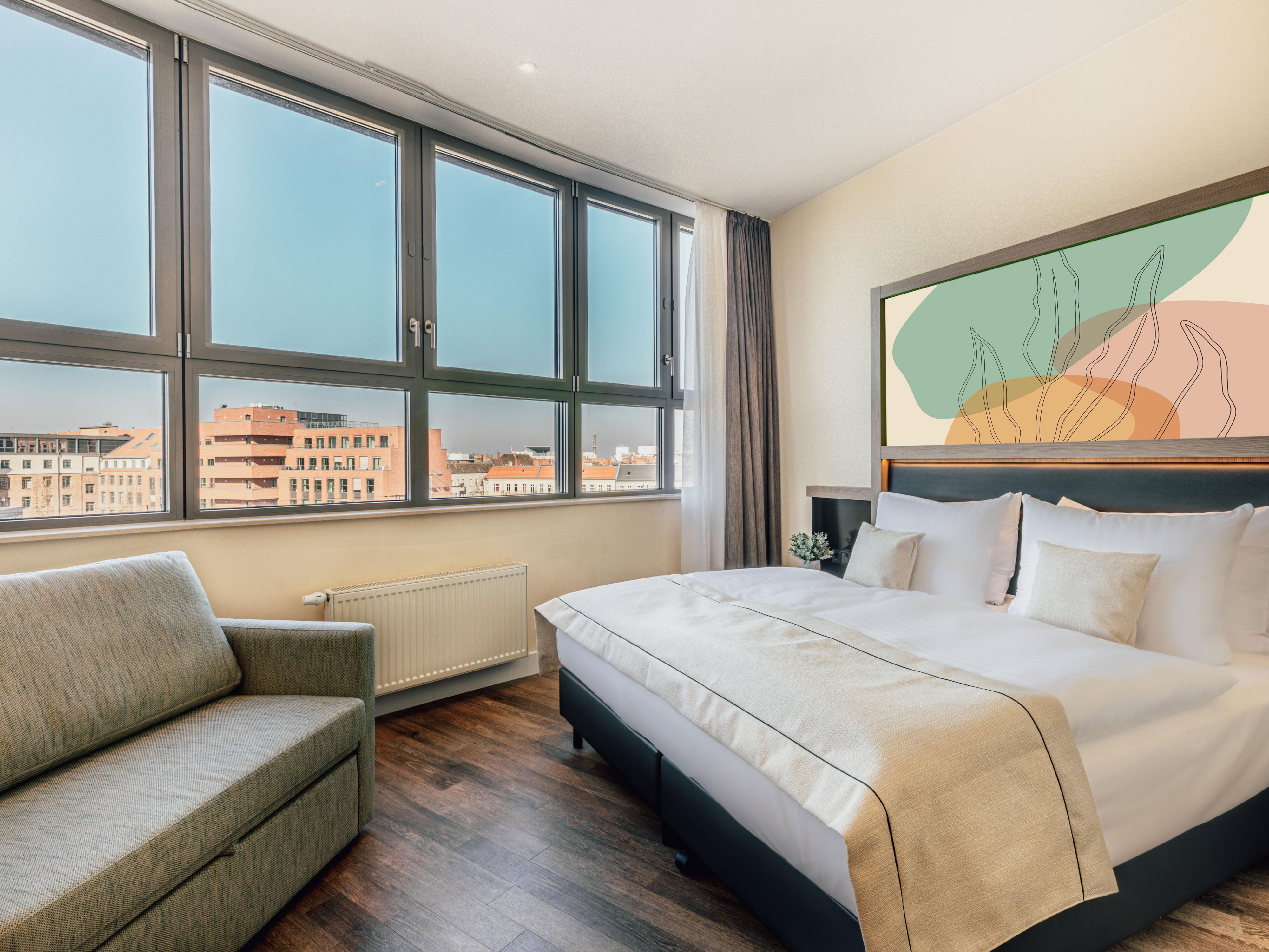 Relax in comfort in our premium rooms with sofa bed