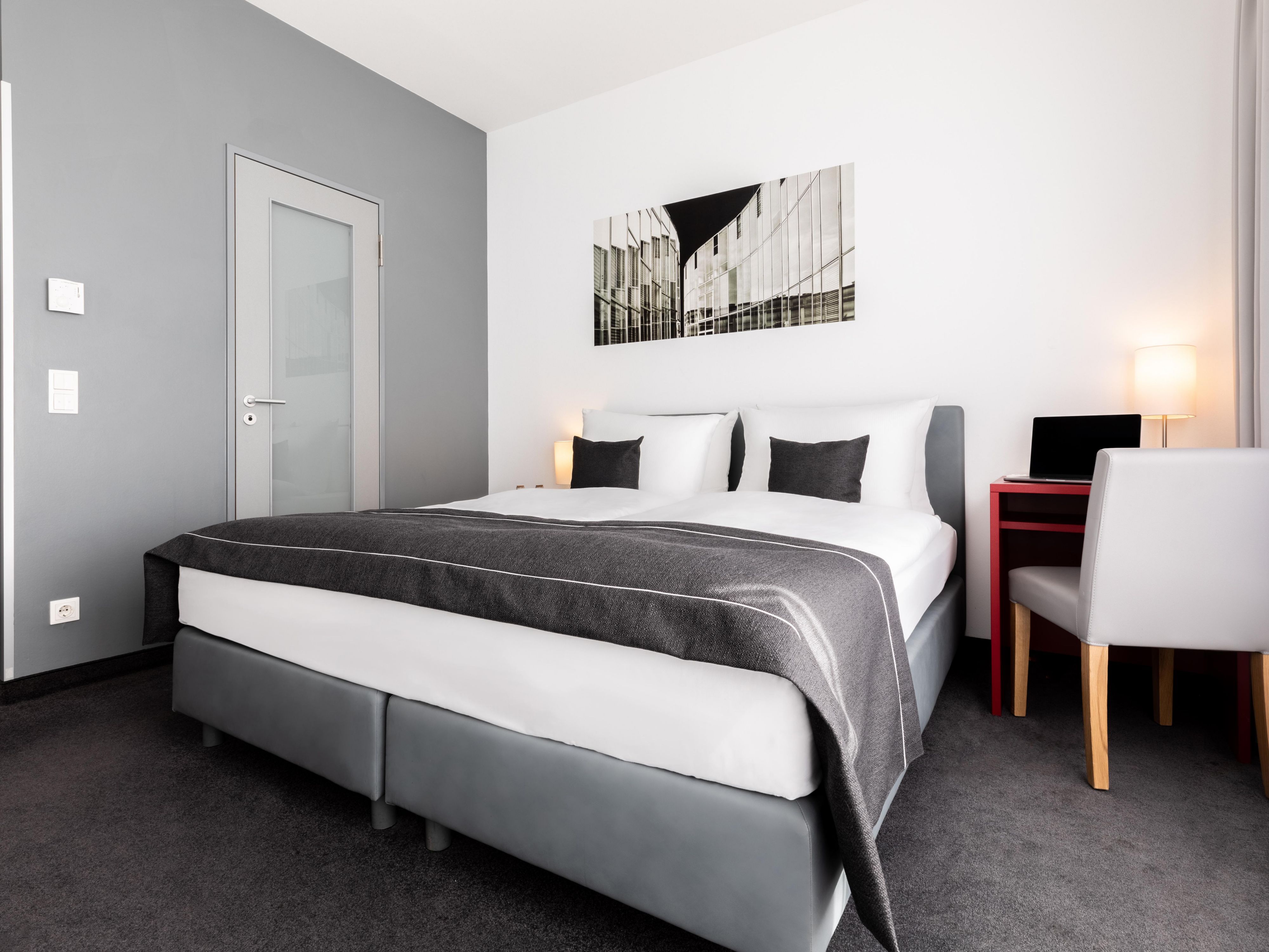 Practical standard rooms, perfect for short and long stays