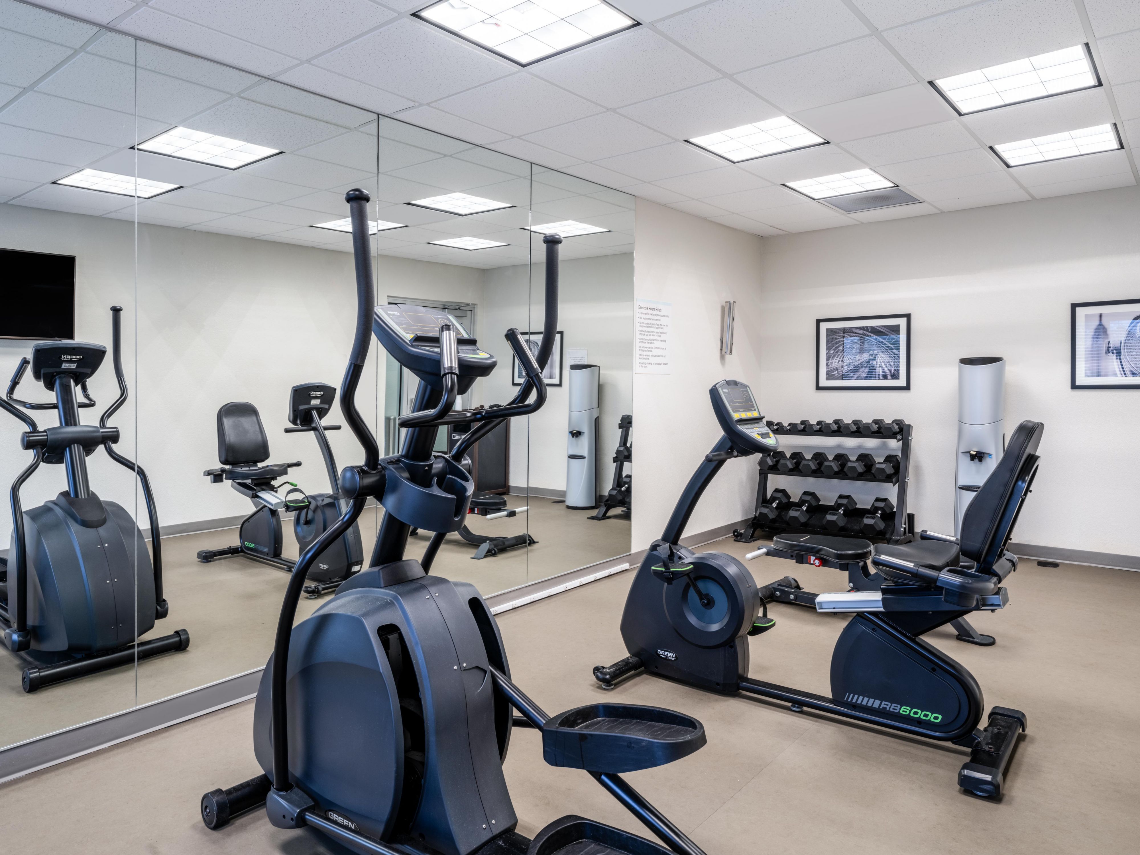 Get in your daily exercise while staying with us. 