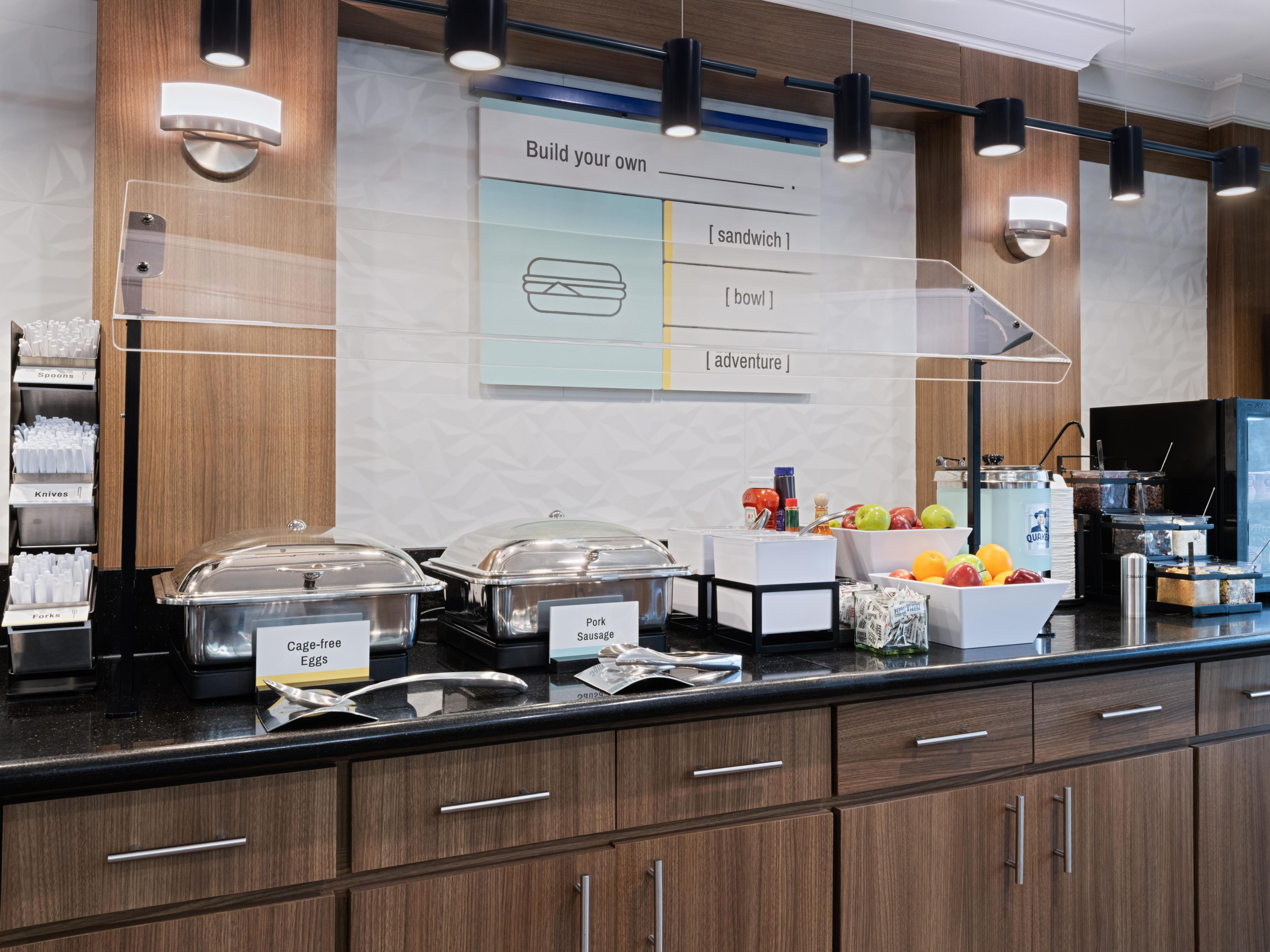 Start your day your way with our customizable breakfast bar. Enjoy a savory egg bowl or a sweet cinnamon roll to fuel your adventures in Longview, TX. Dine in or take it to go—whatever suits your morning vibe. Best of all? It’s always free, always delicious, and always made for you. 