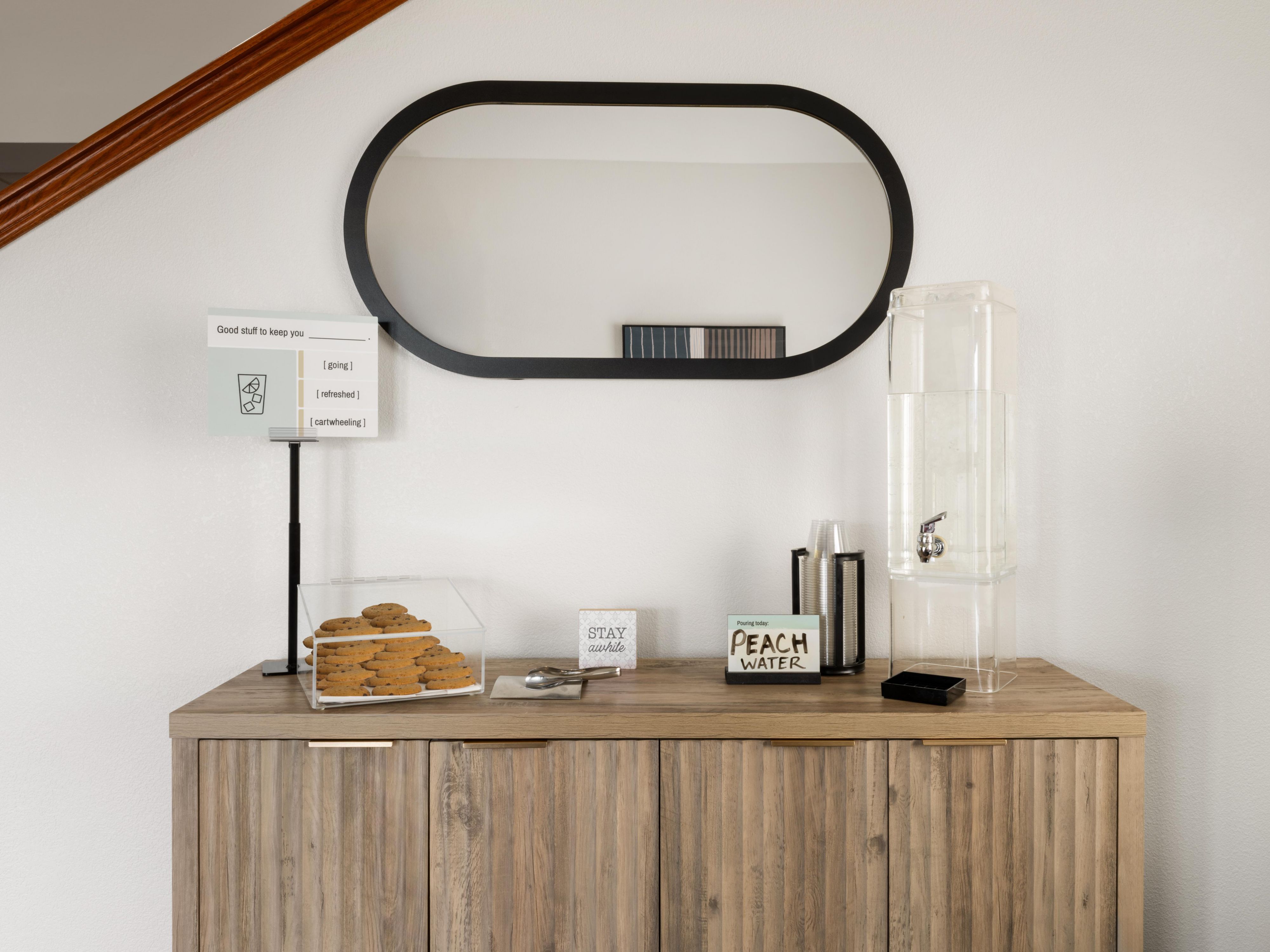 At Garner Topeka West, we’ve got your cravings covered! Enjoy complimentary flavor-infused water, tea, and bean-to-cup coffee 24/7. Our Garner Shop is stocked with satisfying snacks and drinks. 