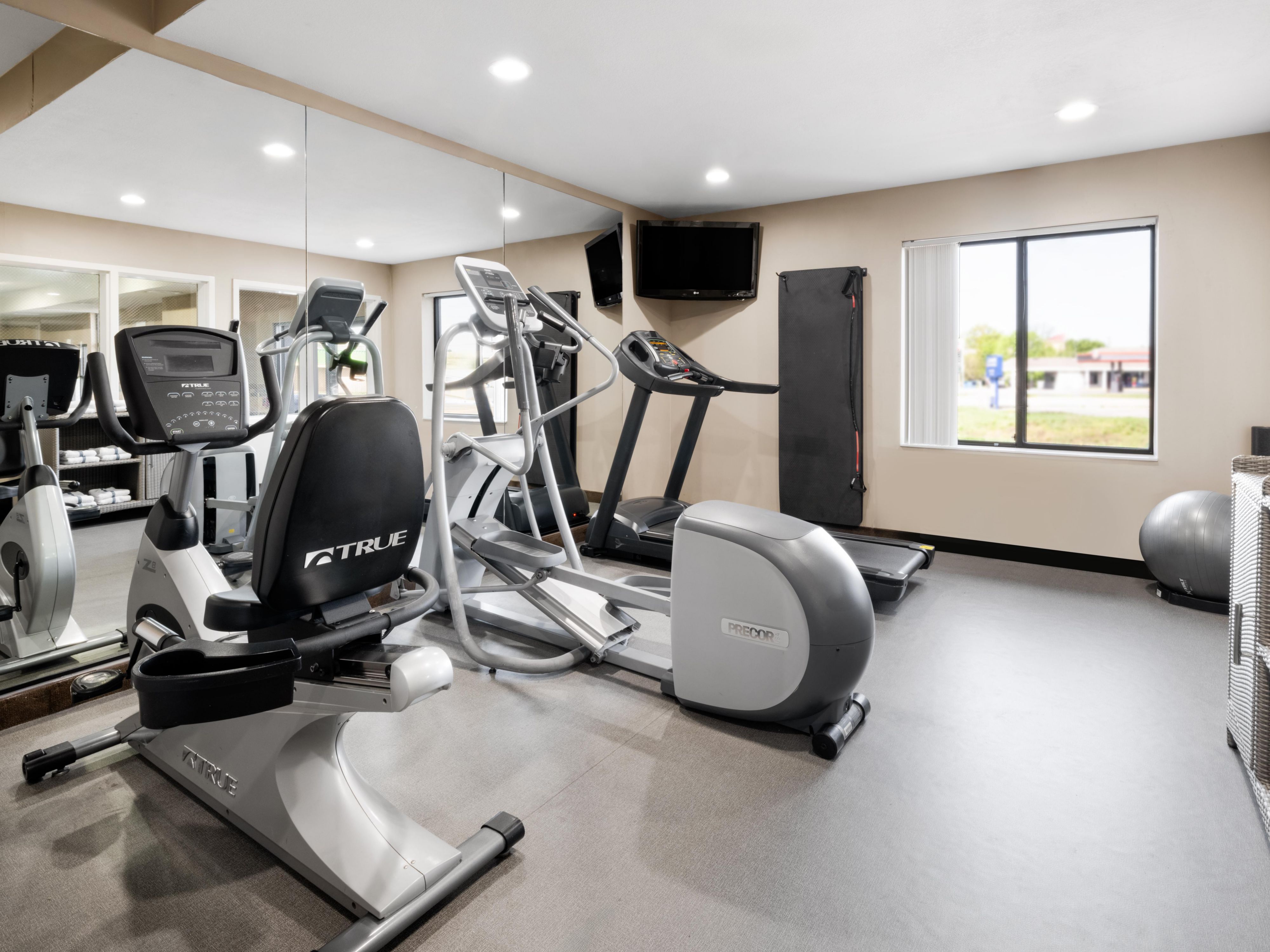 Stay energized in our 24-hour fitness center.