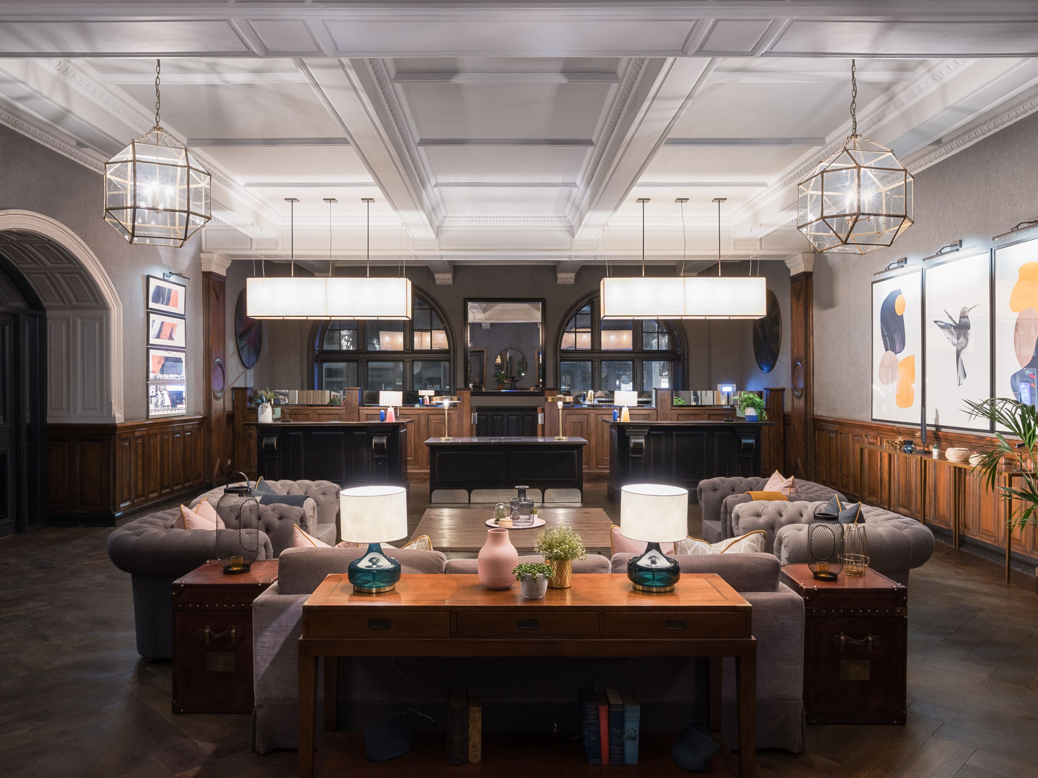 Hotel lounge area