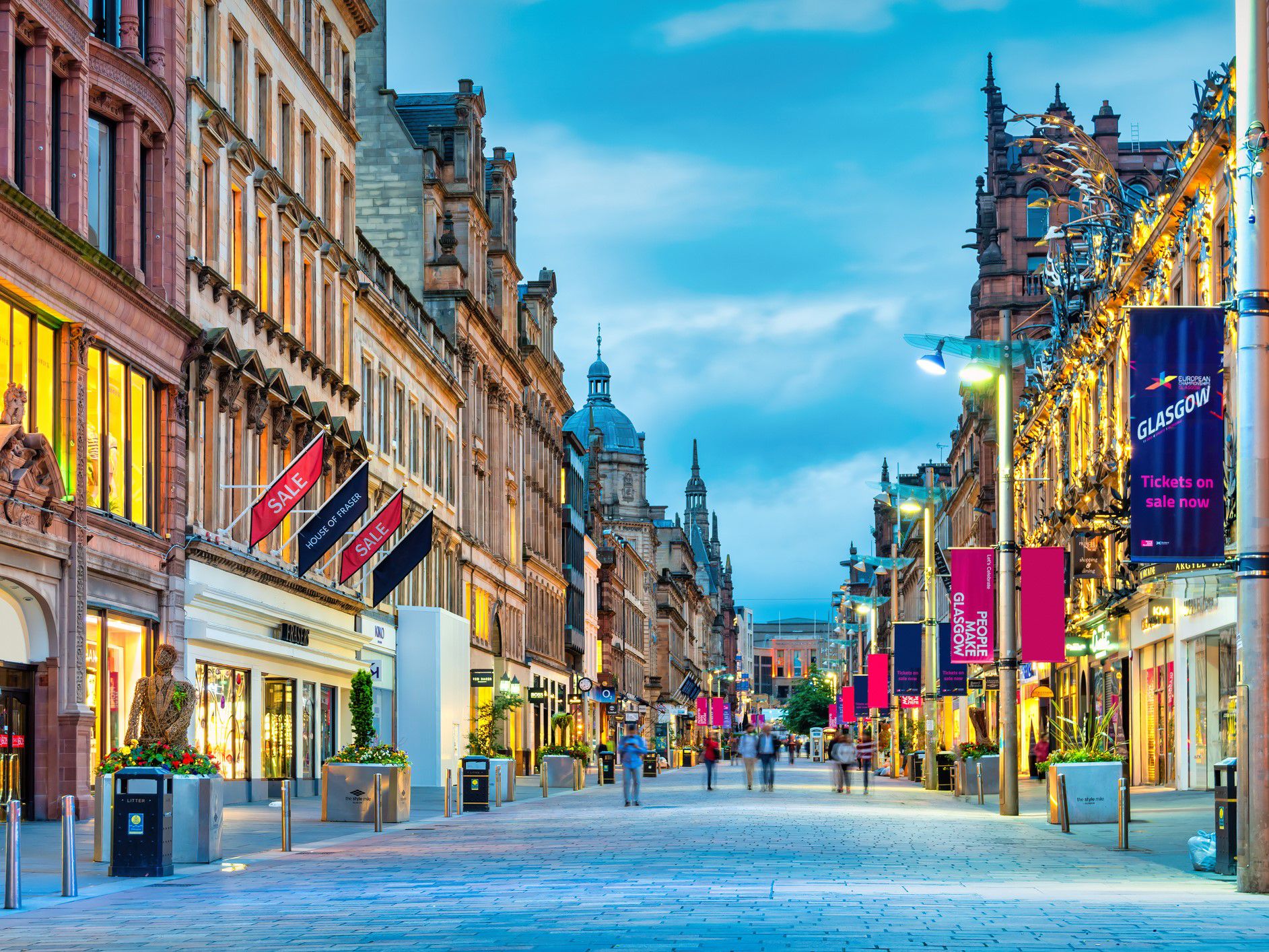 Retail and theatre district