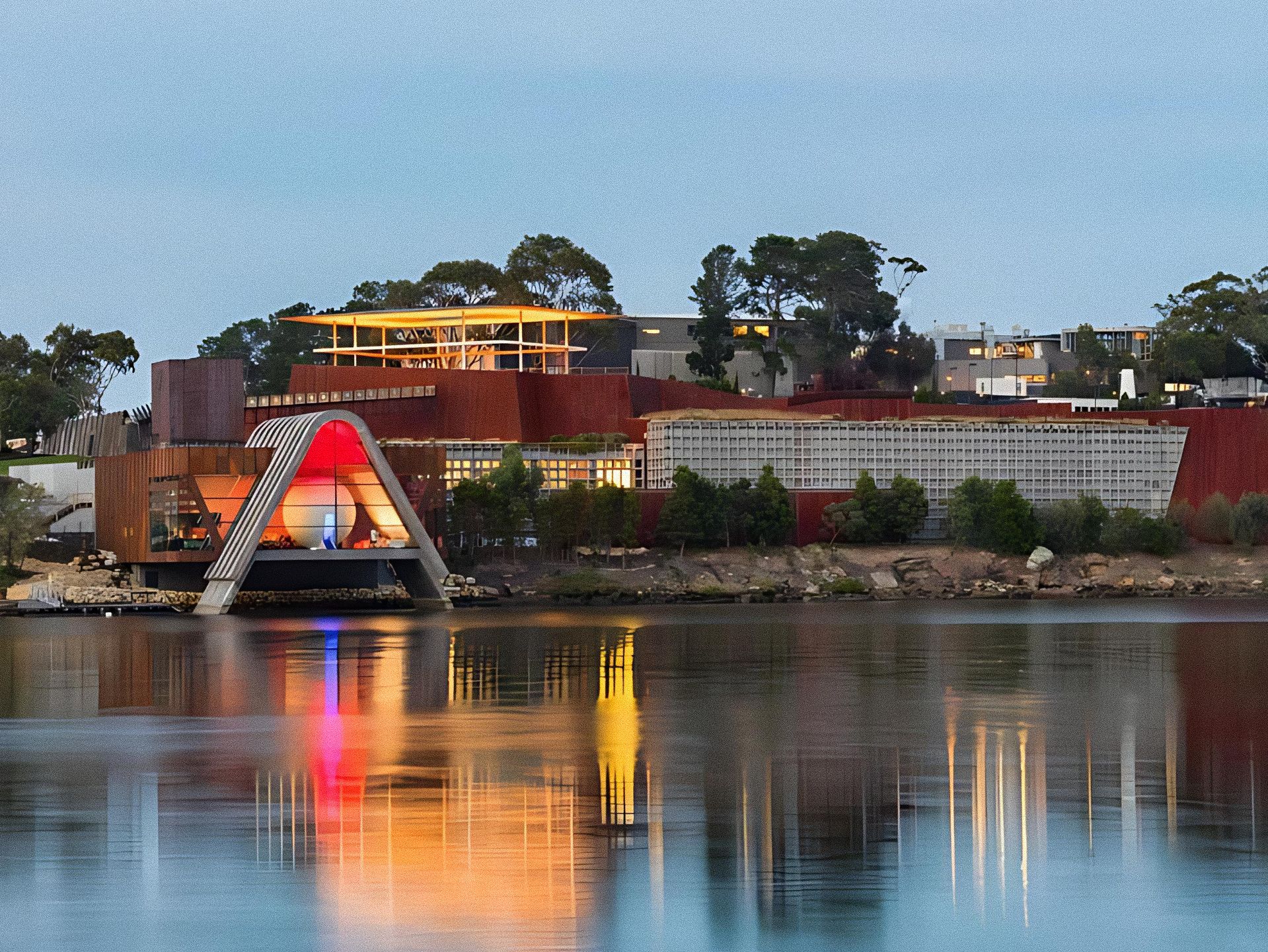 exterior of the MONA