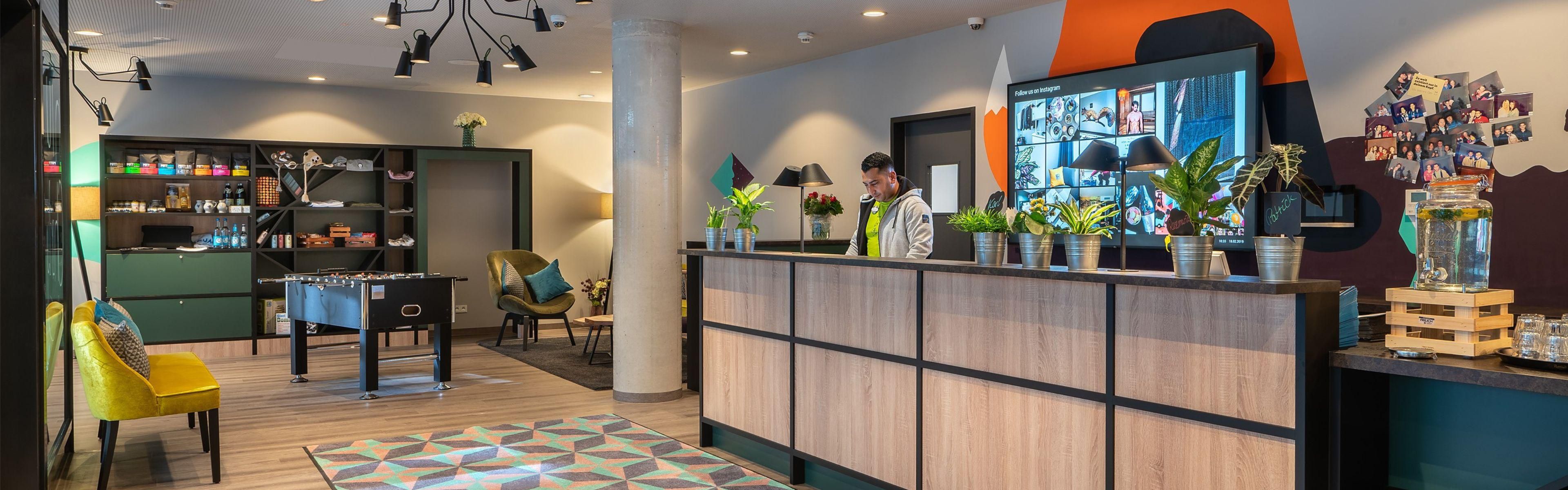 Stylish reception with friendly service available 24/7