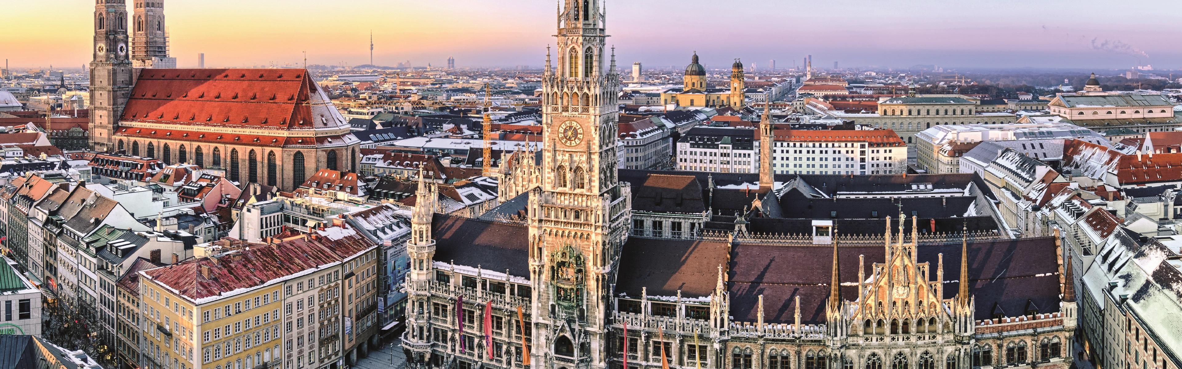 Stunning Munich skyline with historic landmarks