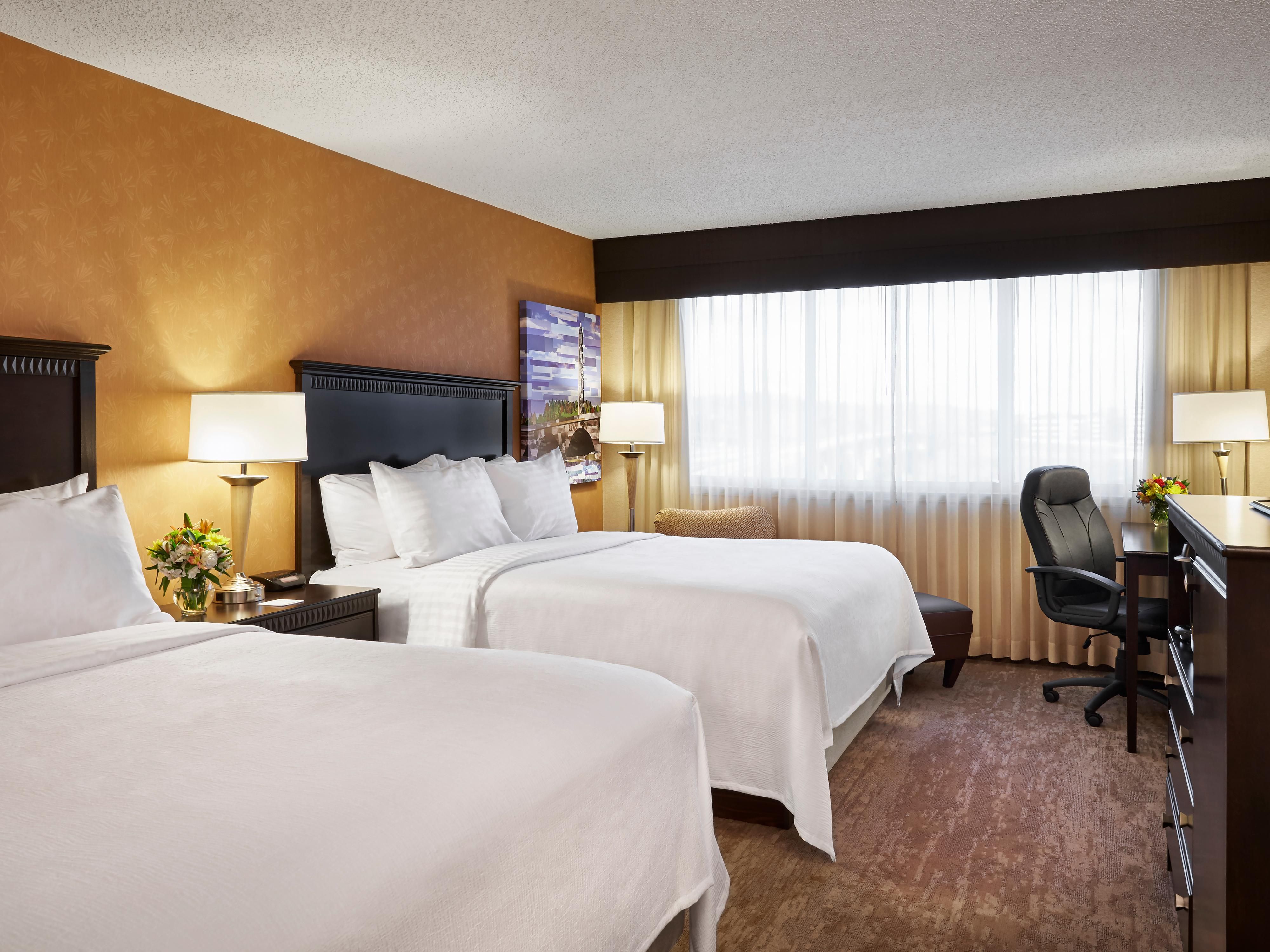 Families and Tour Groups love our rooms with two Queen Beds!