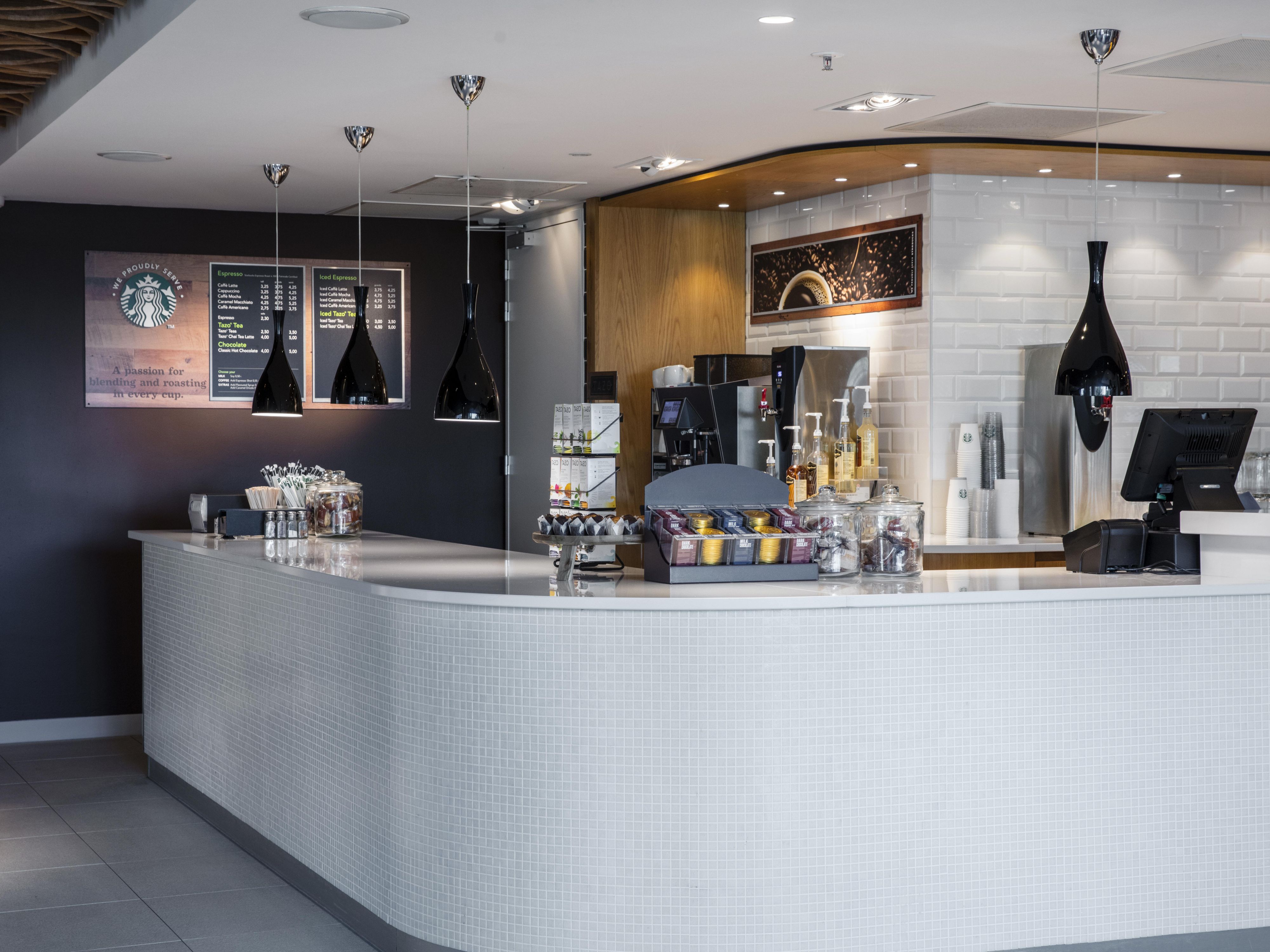 Enjoy our Starbucks coffee that you can order at the bar. Take away is also possible.