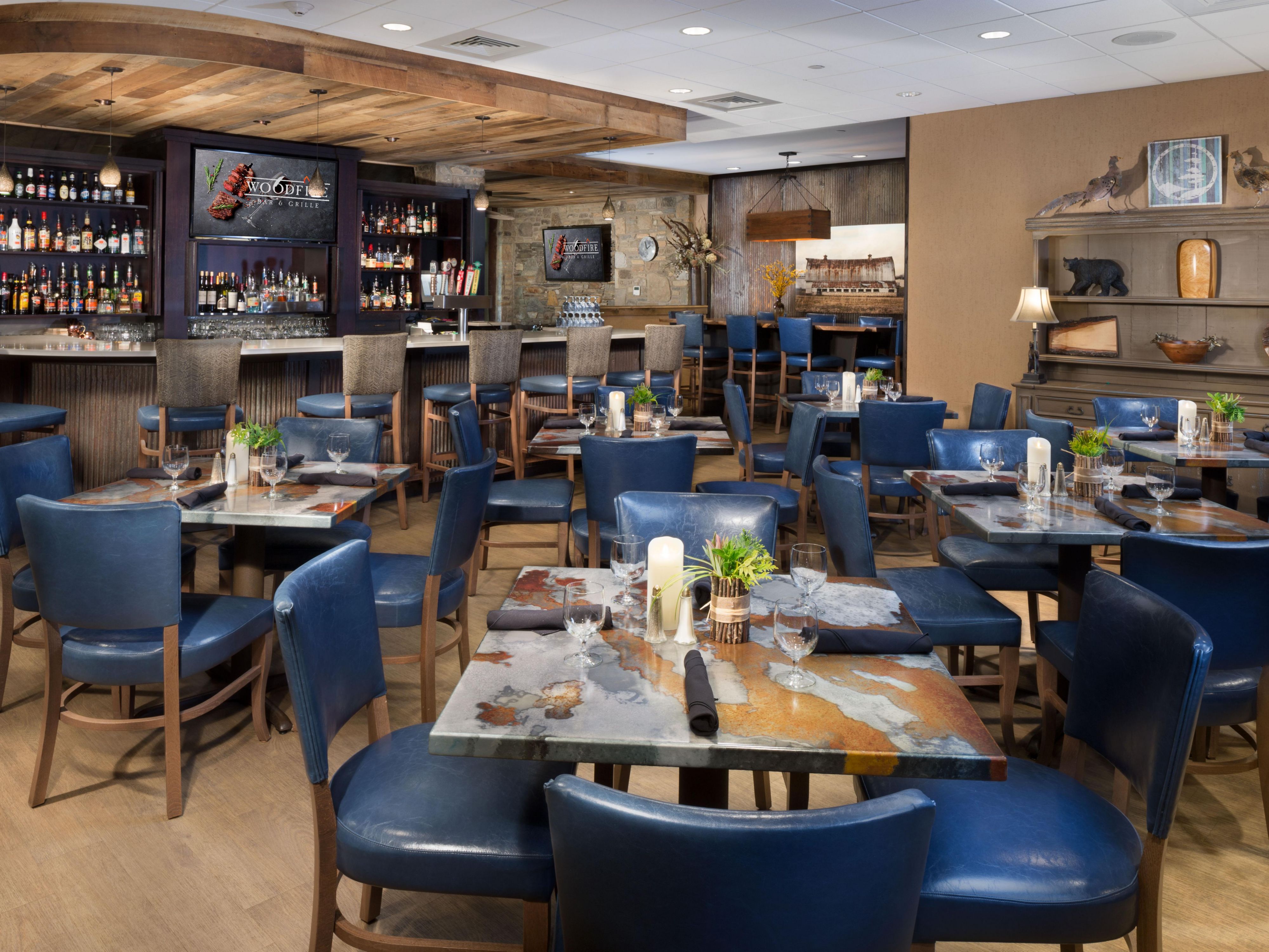 An Asheville Original for Breakfast and Dinner. The Woodfire Bar &
Grille is a casual dining restaurant serving “Simple Foods Done Well”.

Have a large party? Contact our Sales Dept.