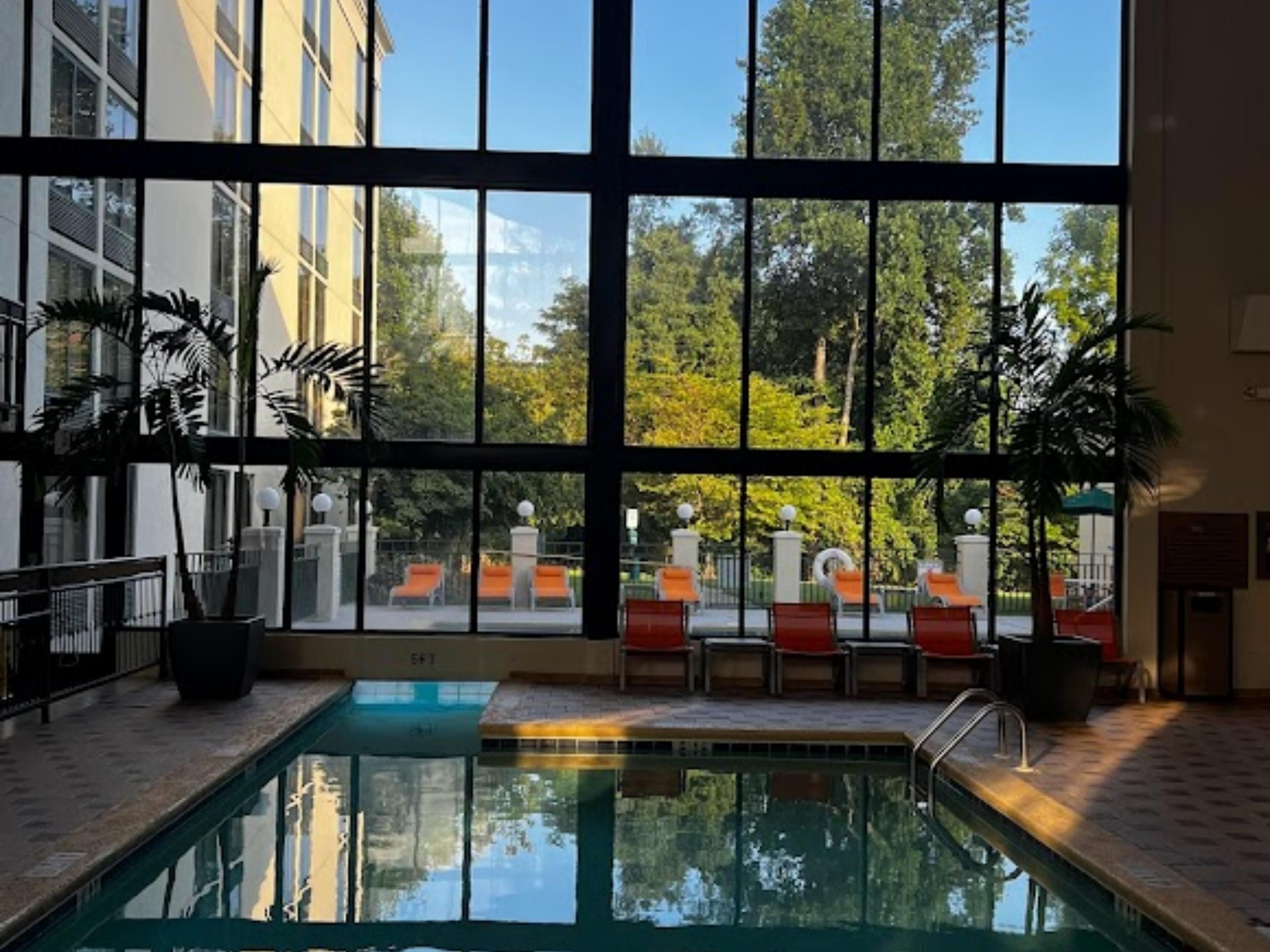 Our Indoor pool is open all year long, so if it is raining outside come on in and enjoy our heated indoor pool. 