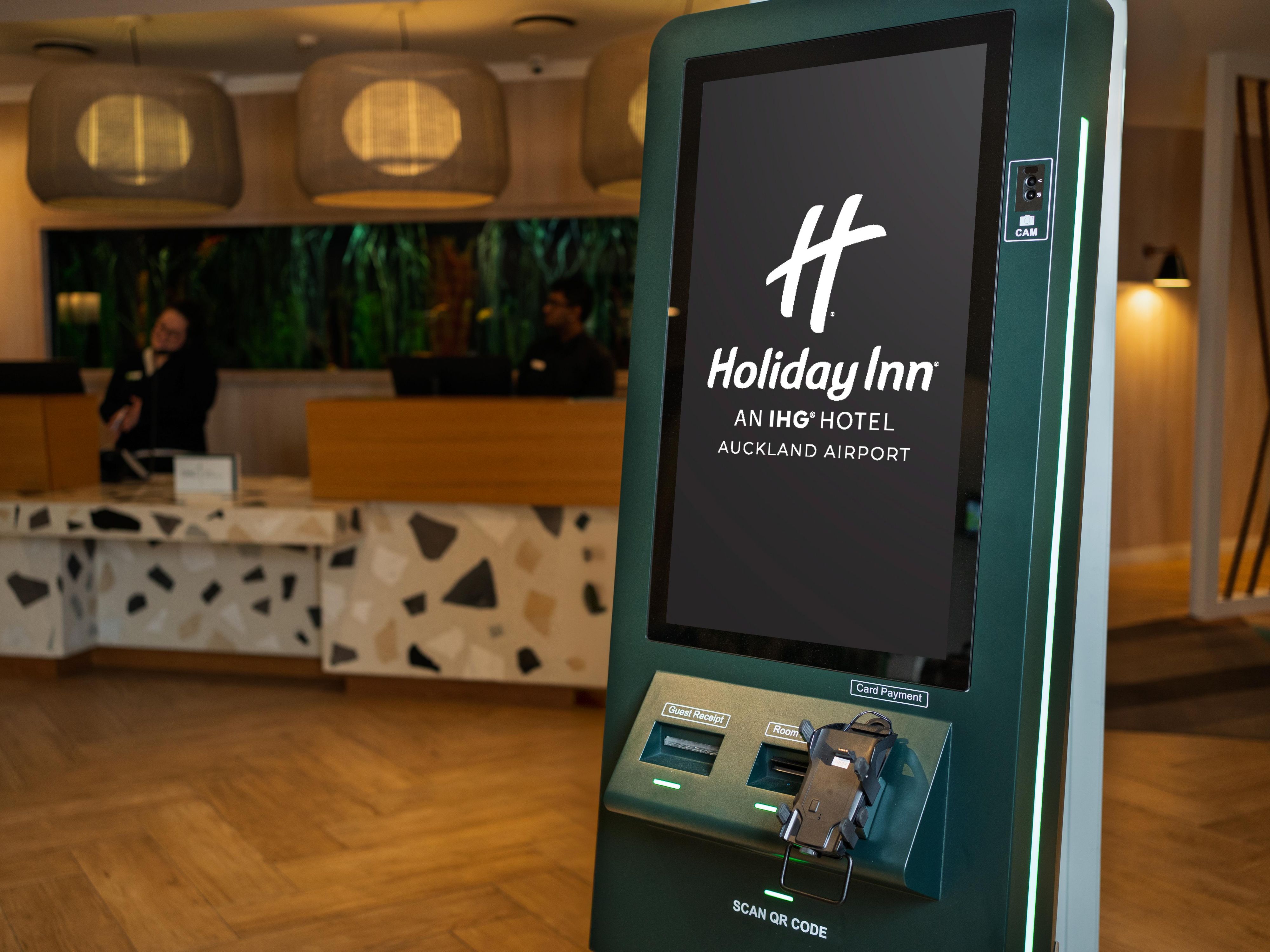 Guests can now enjoy a smooth and contactless check-in and check-out experience with our self-service kiosks located in the reception area.