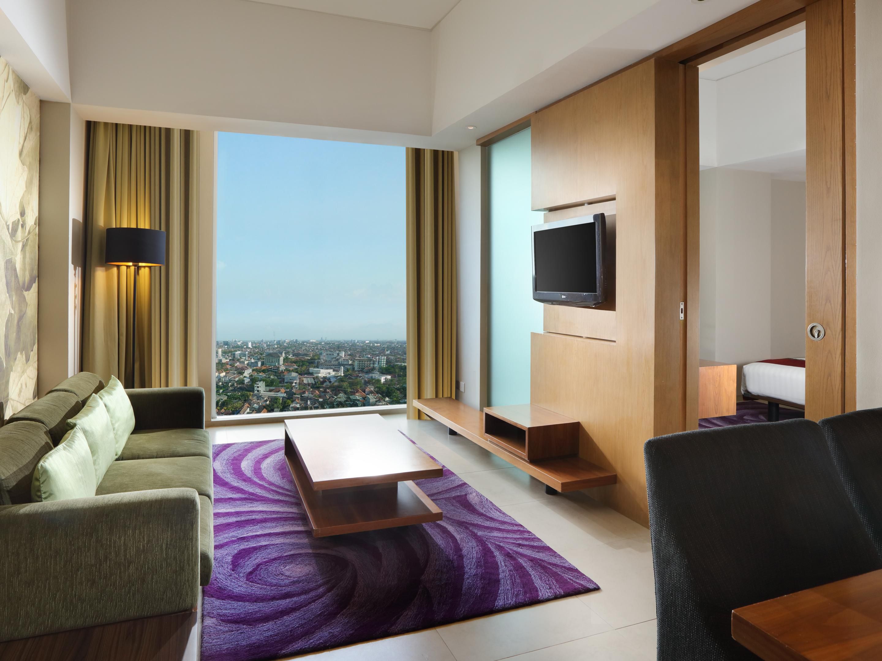 Living room in our King bed suite