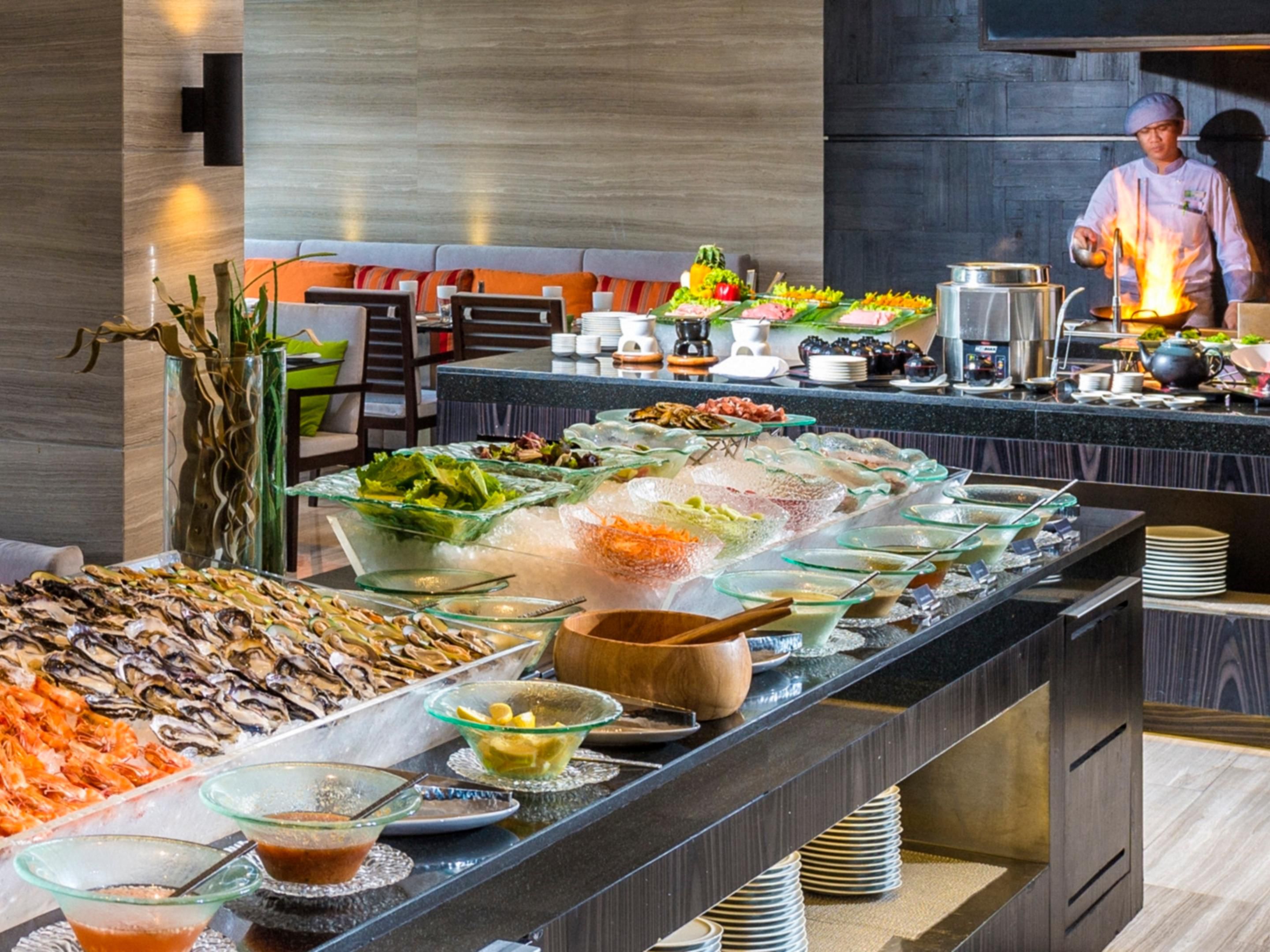 Kids ages 12 and under stay for free when sharing their parents’ room.  Up to four kids ages 12 and under eat free any time of the day in any Holiday Inn® on-site restaurant.