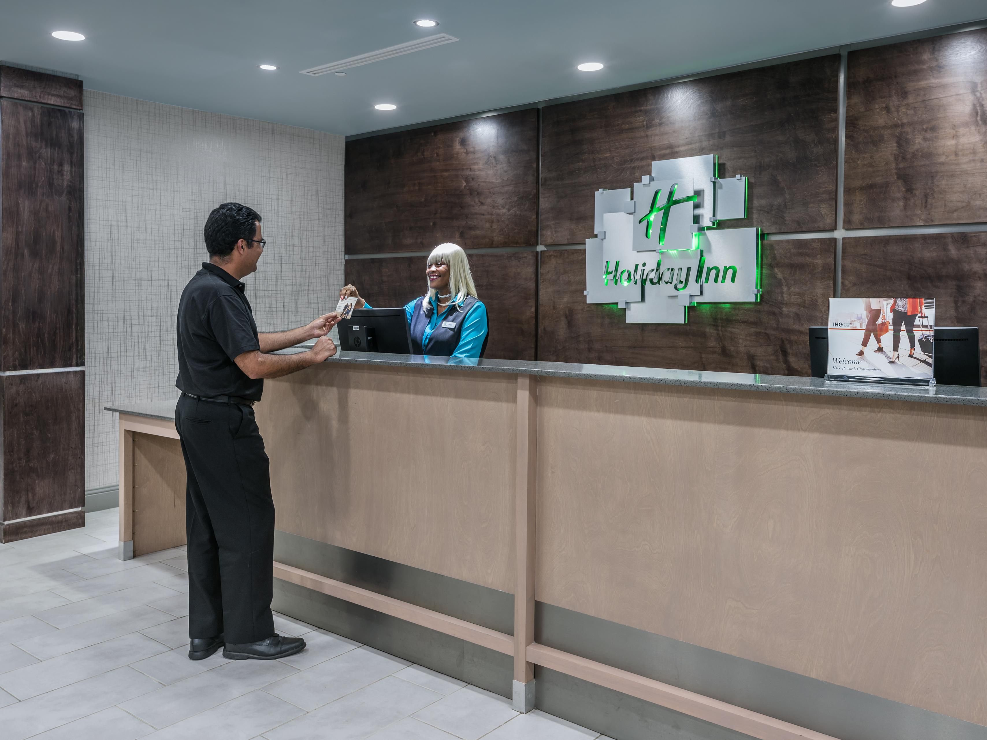The Front Desk where expert and friendly staff are ready to help.