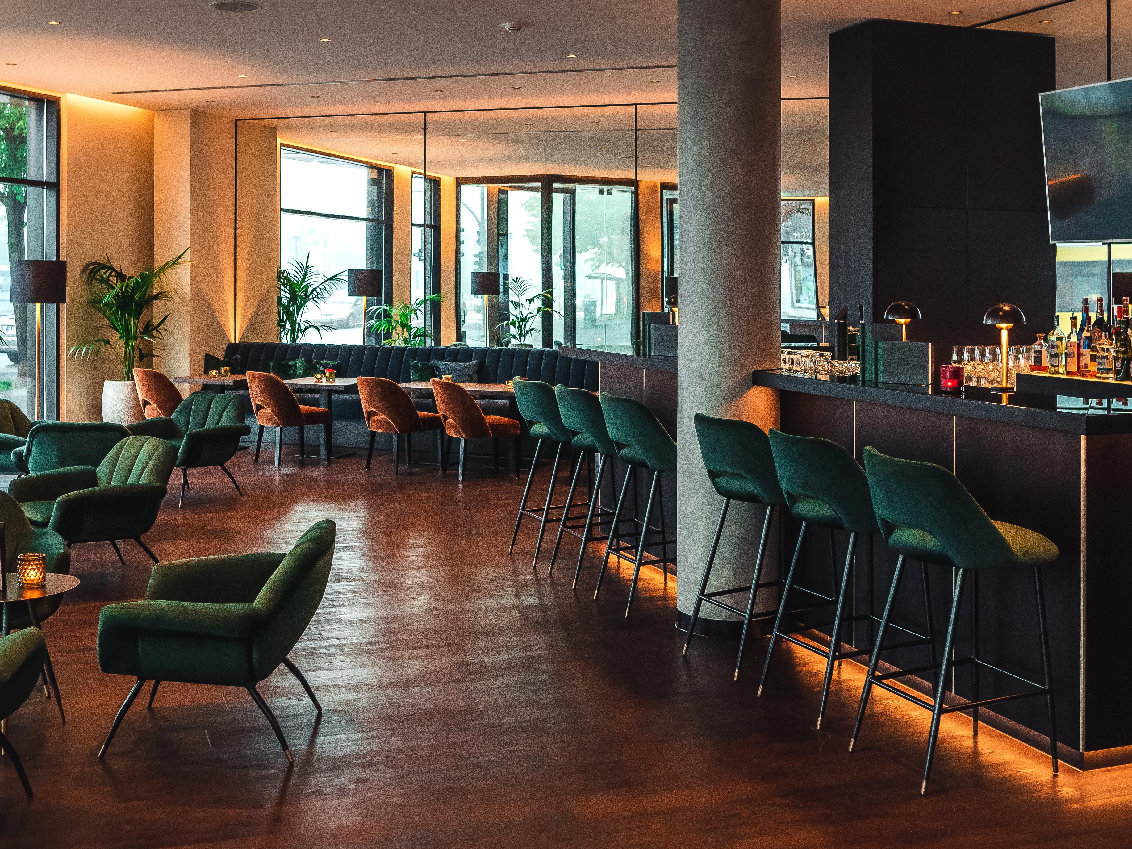 Enjoy a nice cocktail or some snacks in our Bar with a nice view into the "Kiez". 