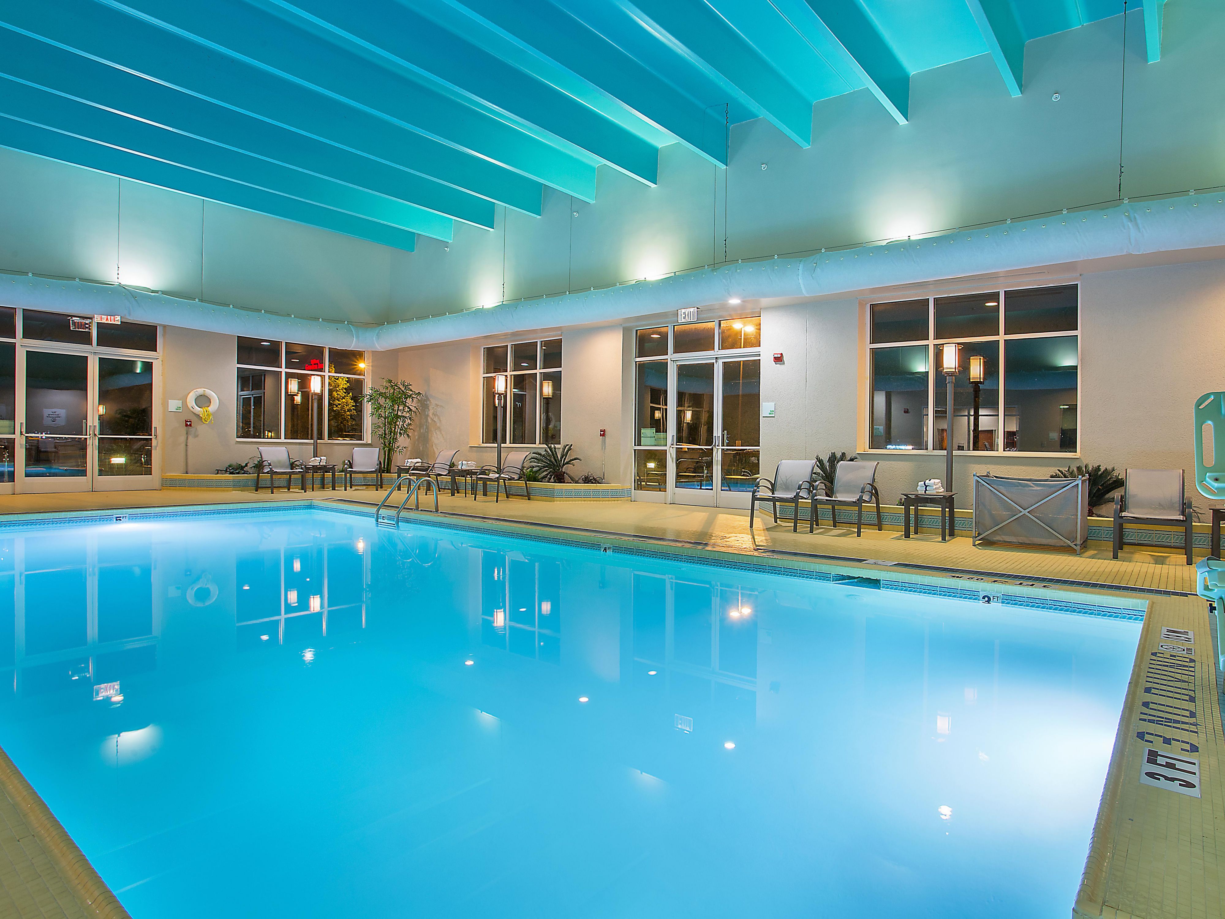 Start your day with a relaxing swim in our indoor, heated pool.