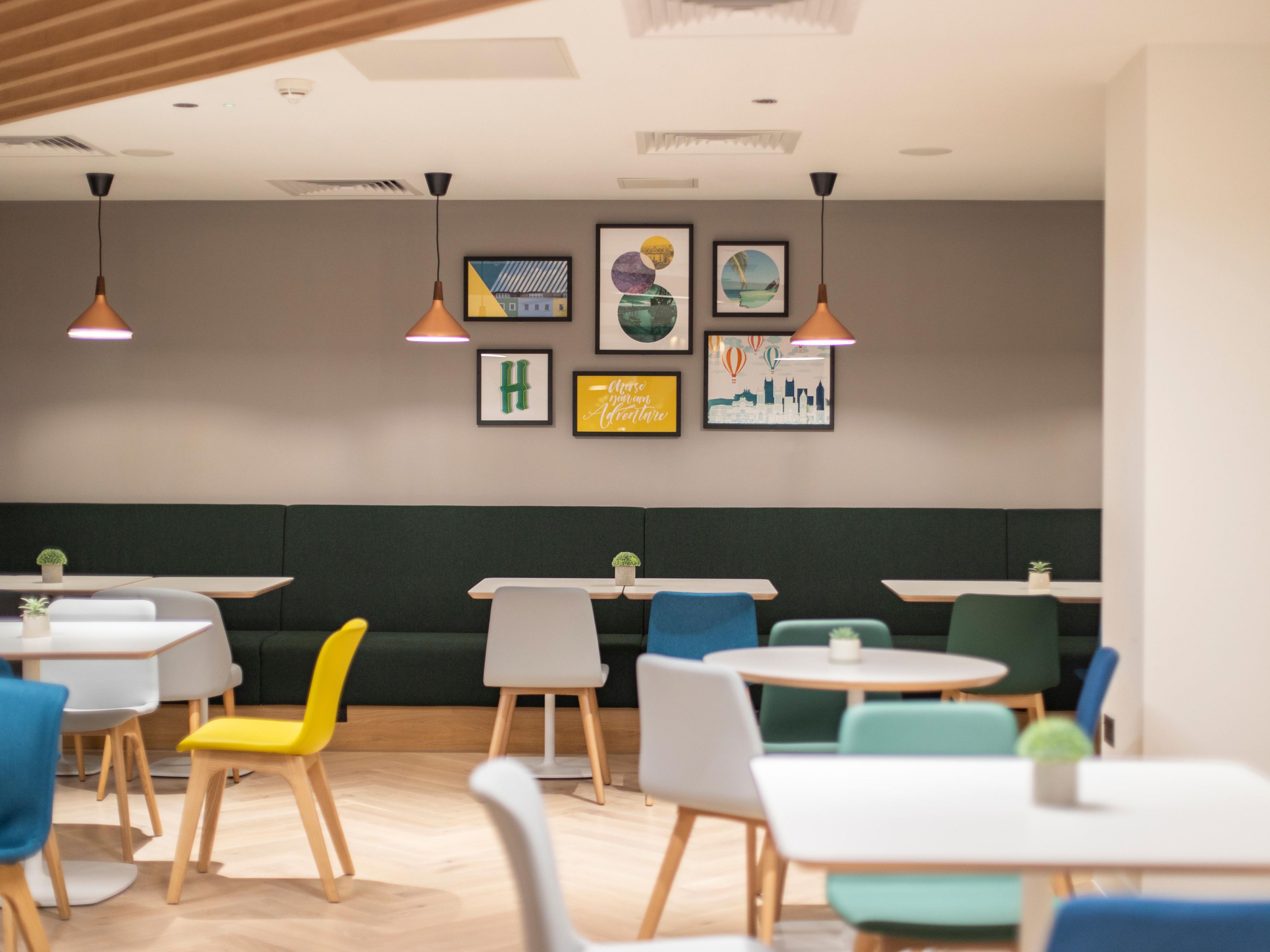 Early flight? Continental breakfast is available from 4am and cooked breakfast from 6.00am. Relax with a drink at the bar or on the Al Fresco terrace overlooking the gardens and the stunning North Somerset countryside. A wide variety of dishes is available from the All Day Dining Menu from 10am to 9.30pm