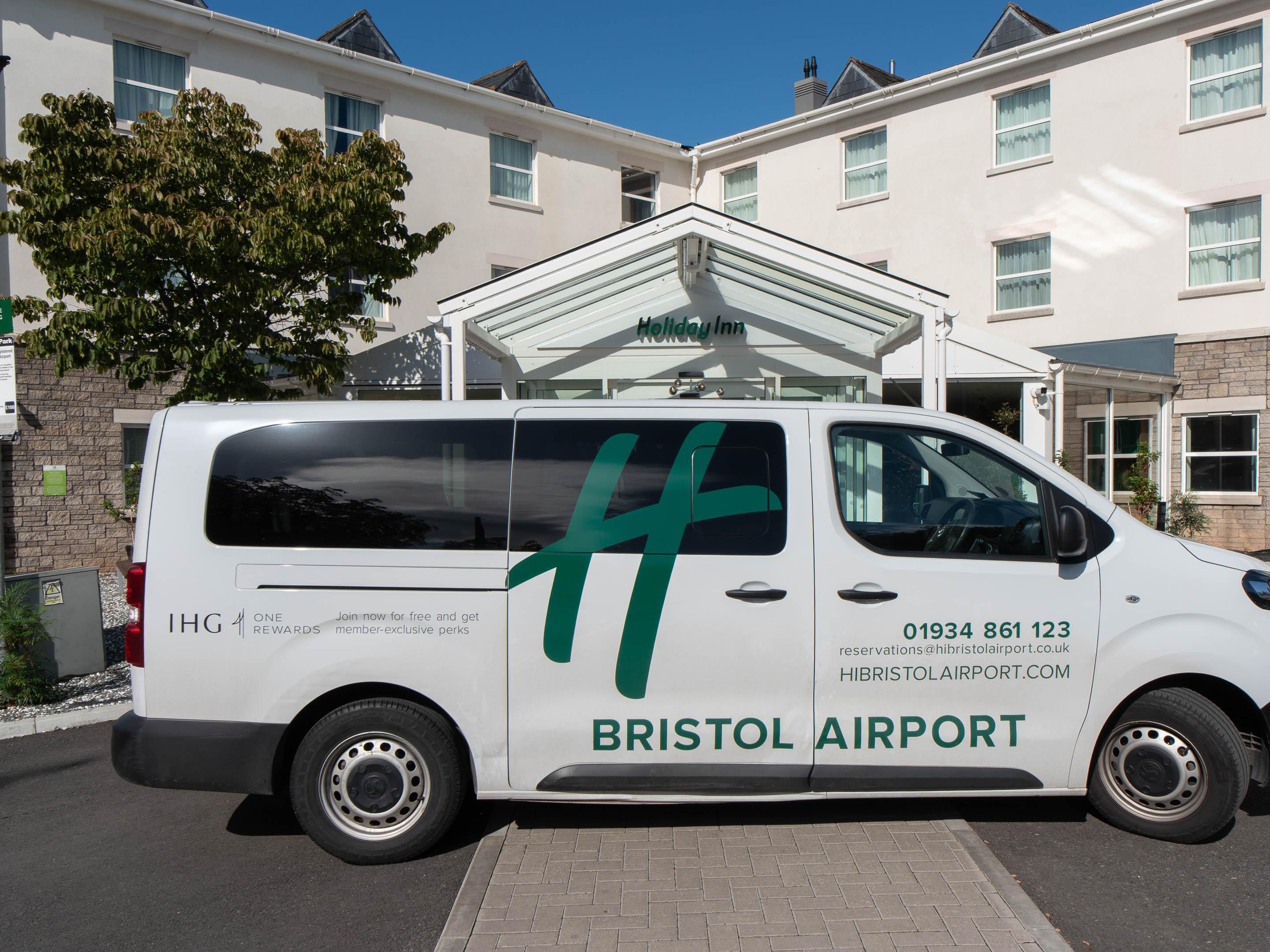 Airport shuttle service with our electric minibus