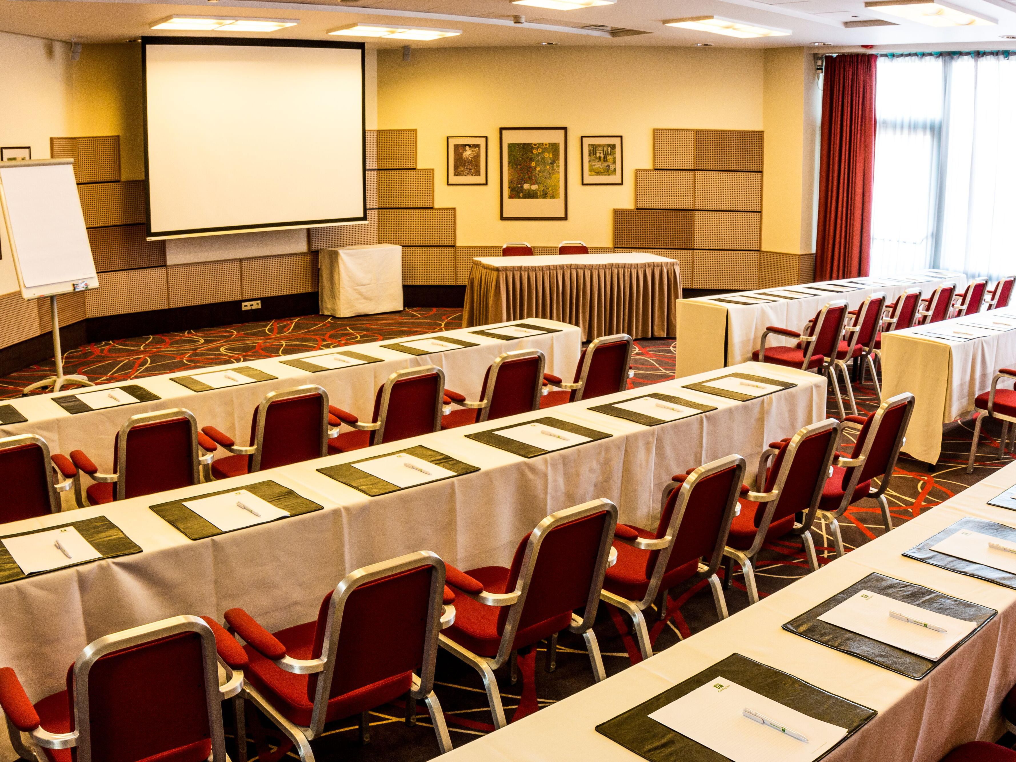 Hotel features 6 meeting or conference rooms in different sizes. The biggest is capable of accommodating up to 300 people. In designing our conference rooms, we have focused not only on functionality but also on creating a pleasant interior with modern technology such as an integrated sound system or the projector-based display and a strong Wi-Fi.