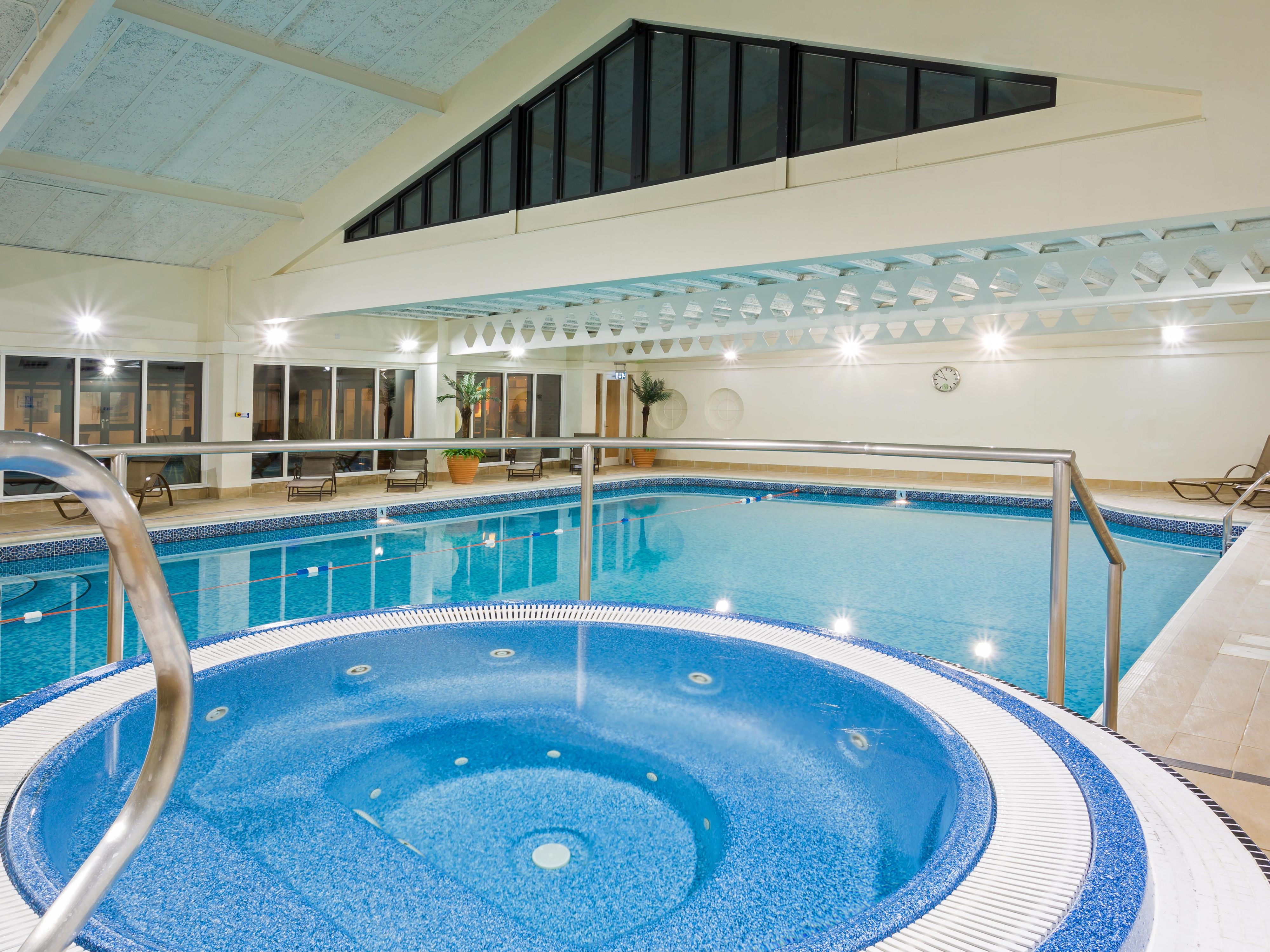 Enjoy a long soak in our stunning indoor Pool