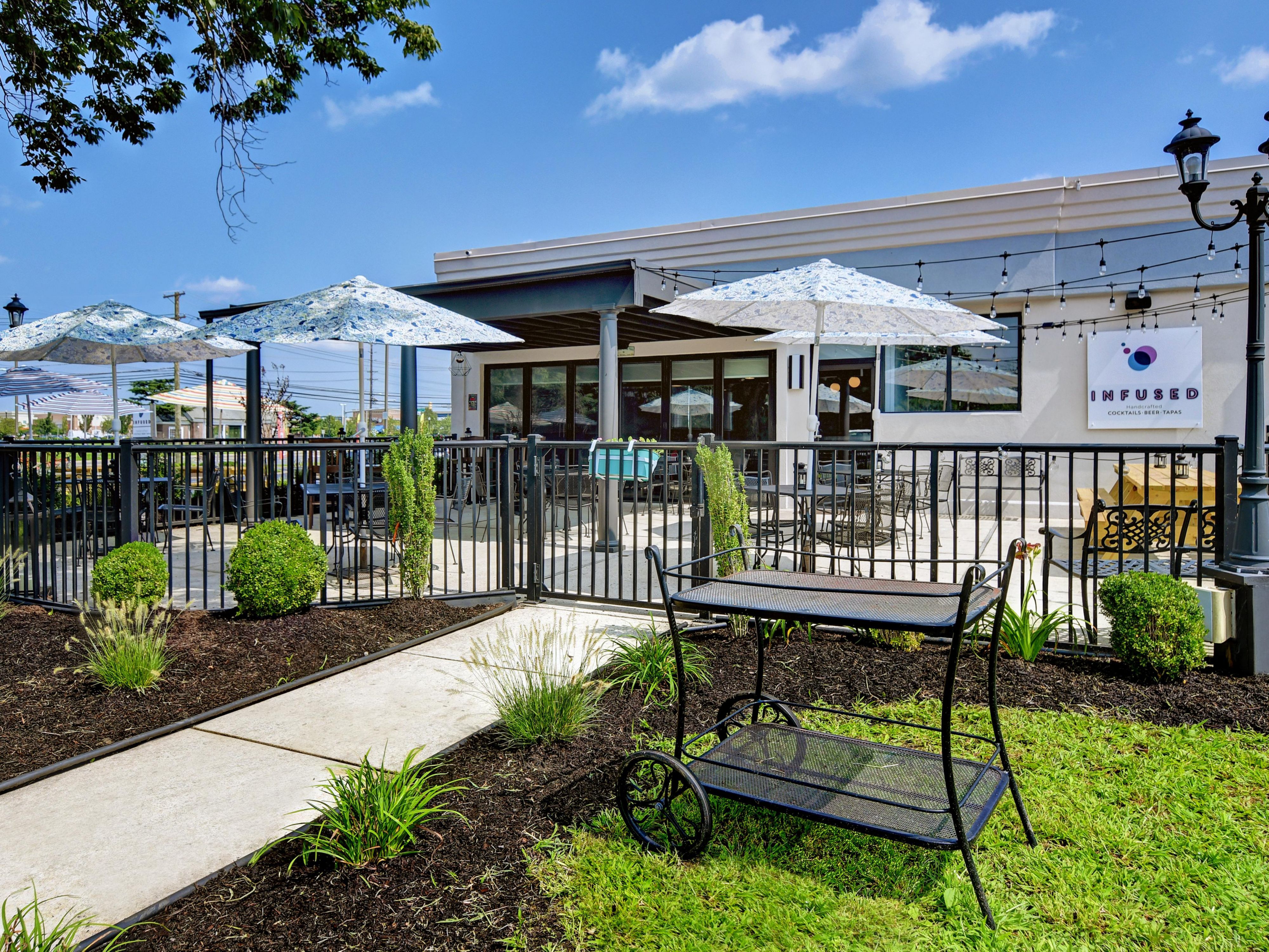 Take a dip in our seasonal outdoor pool, open daily from 10:00am – 7:00pm. Swim laps, make a mid-afternoon splash, relax poolside and soak in the sun, or enjoy a leisurely evening dip. Whatever you like to do, our inviting outdoor pool is the perfect place for relaxation and recreation!