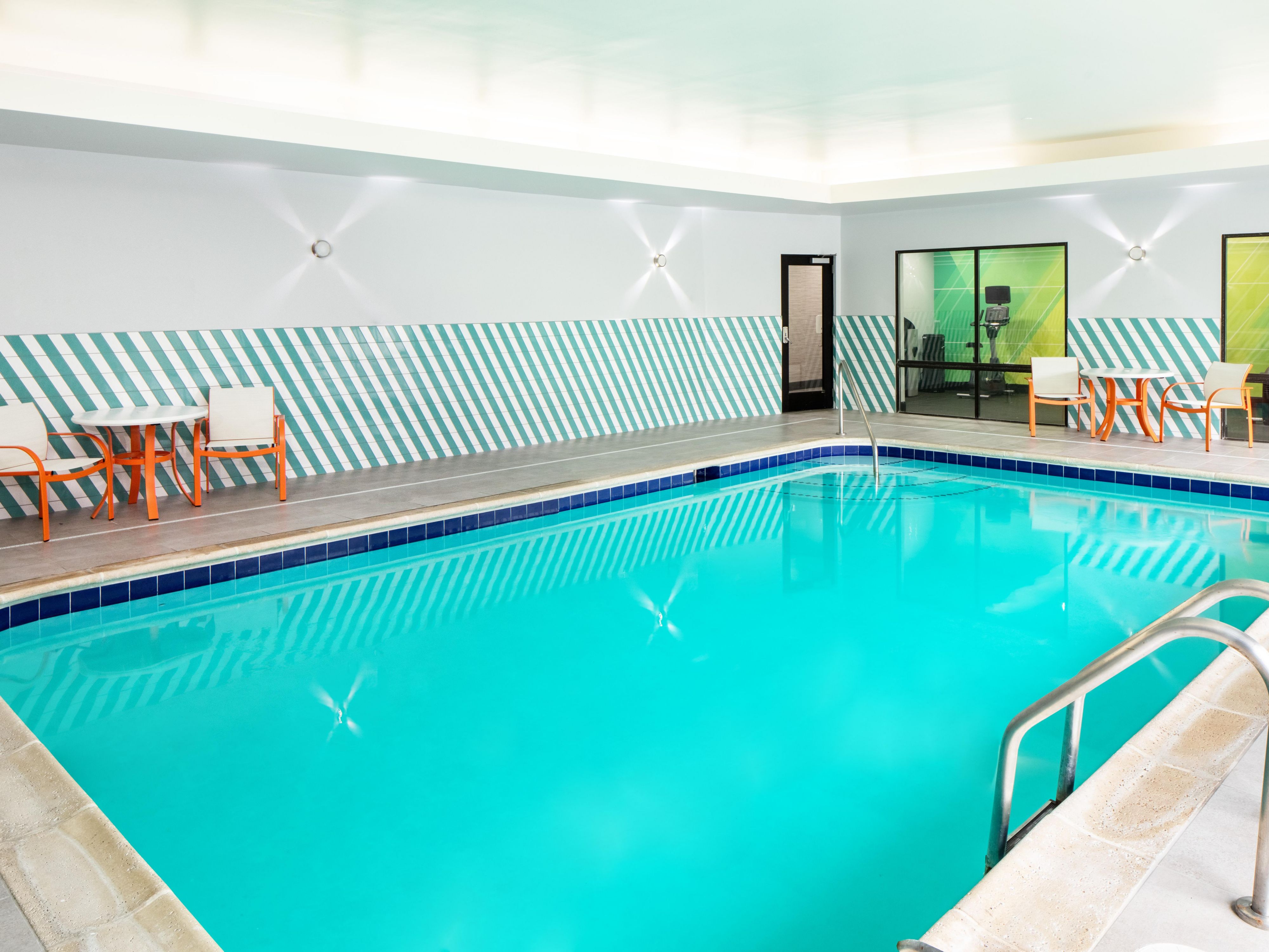 Take a refreshing dip in our heated indoor pool year-round.