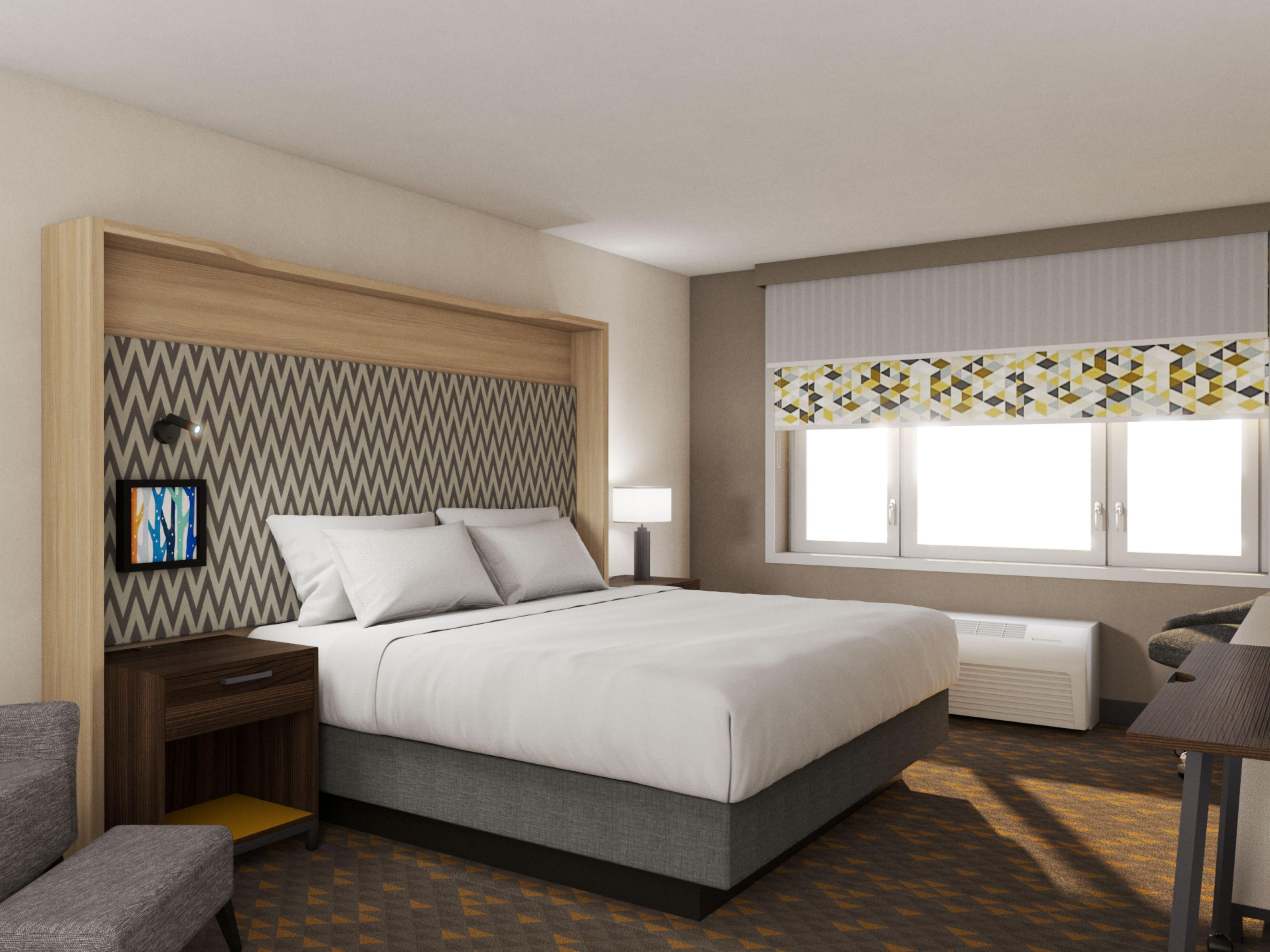 Unwind in your room while you watch your favorite TV show.