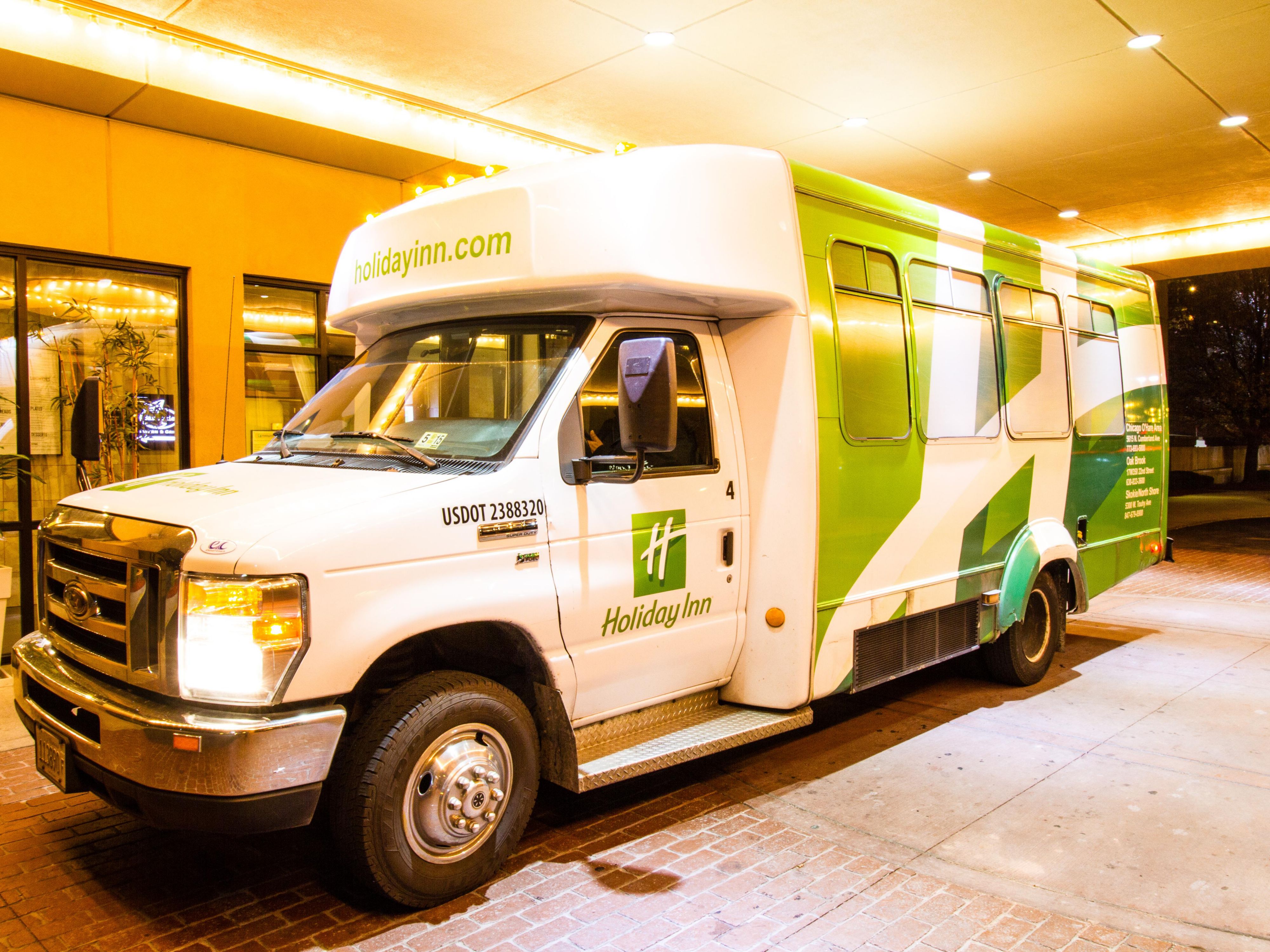 Let us transport you to and from O’Hare International Airport in comfort and expediency with our complimentary shuttle service. Whether you’re in a hurry or just enjoy convenient transportation before an important flight, our weekly, afternoon-to-midnight service is exceptionally useful for those staying at the Holiday Inn Chicago O'Hare Area.