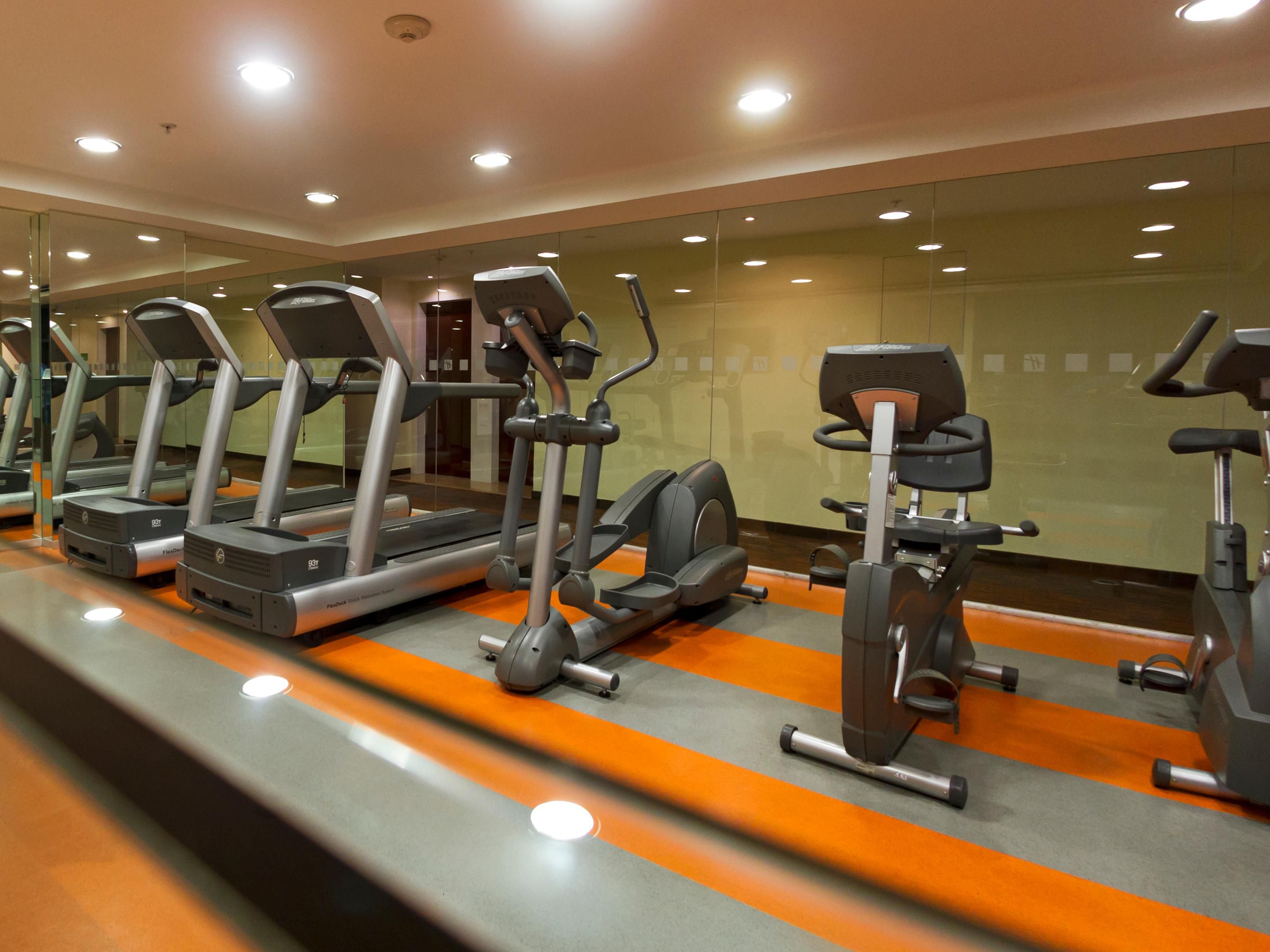 Continue your workout regimen in our 24 hour fitness center