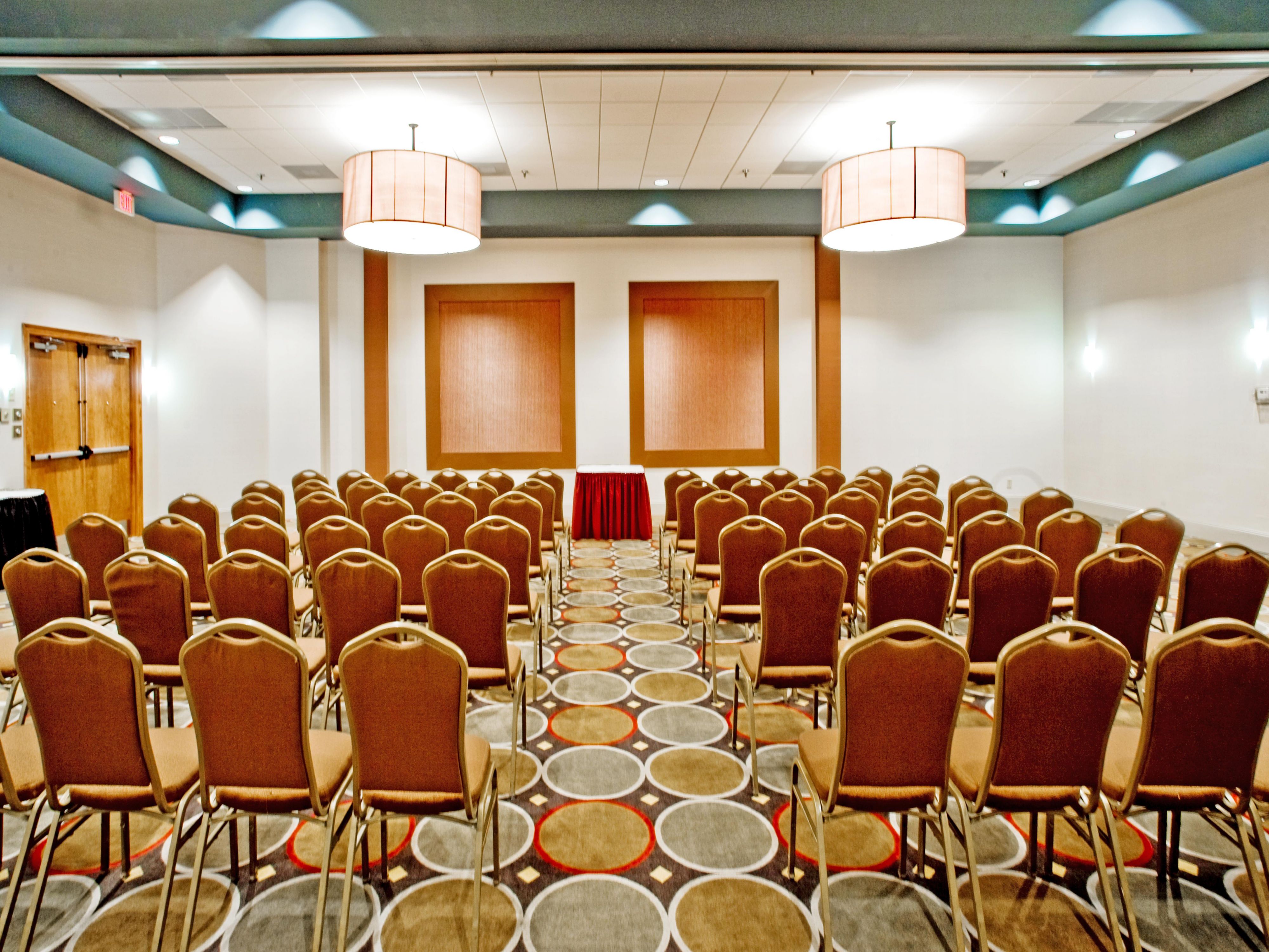 Planning your next meeting? Come check out our meeting space. Offering 3760 square feet of flexible meeting space. We can accommodate meetings as small as 10 people in our Boardroom or as many as 300 in our Concourse Ballroom. Onsite professional catering with a variety of options to choose from and all AV located on property. Call us now for info!