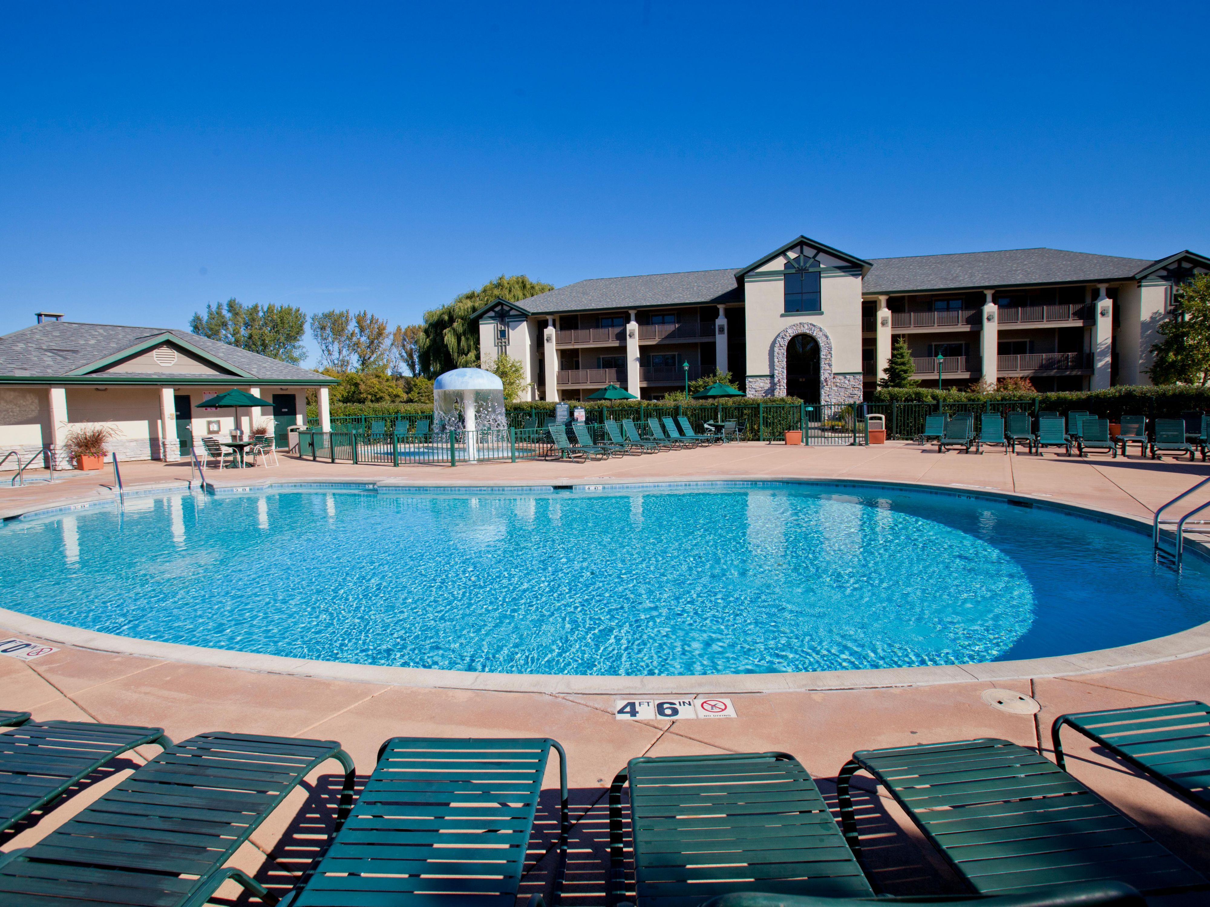 Make a splash in the resort swimming pool
